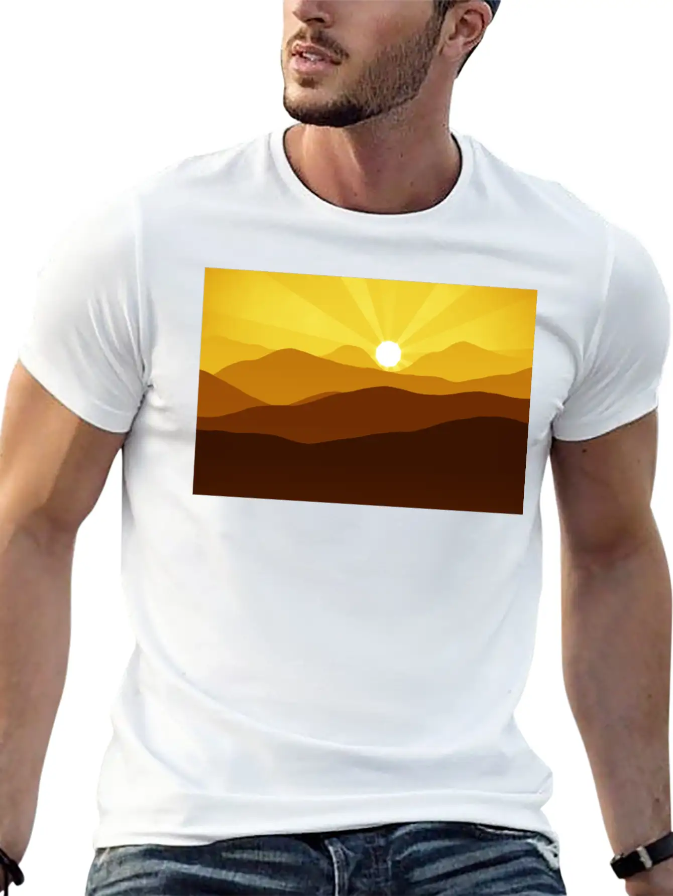Mountain Breathable Graphic T-Shirt – Perfect For Casual Days