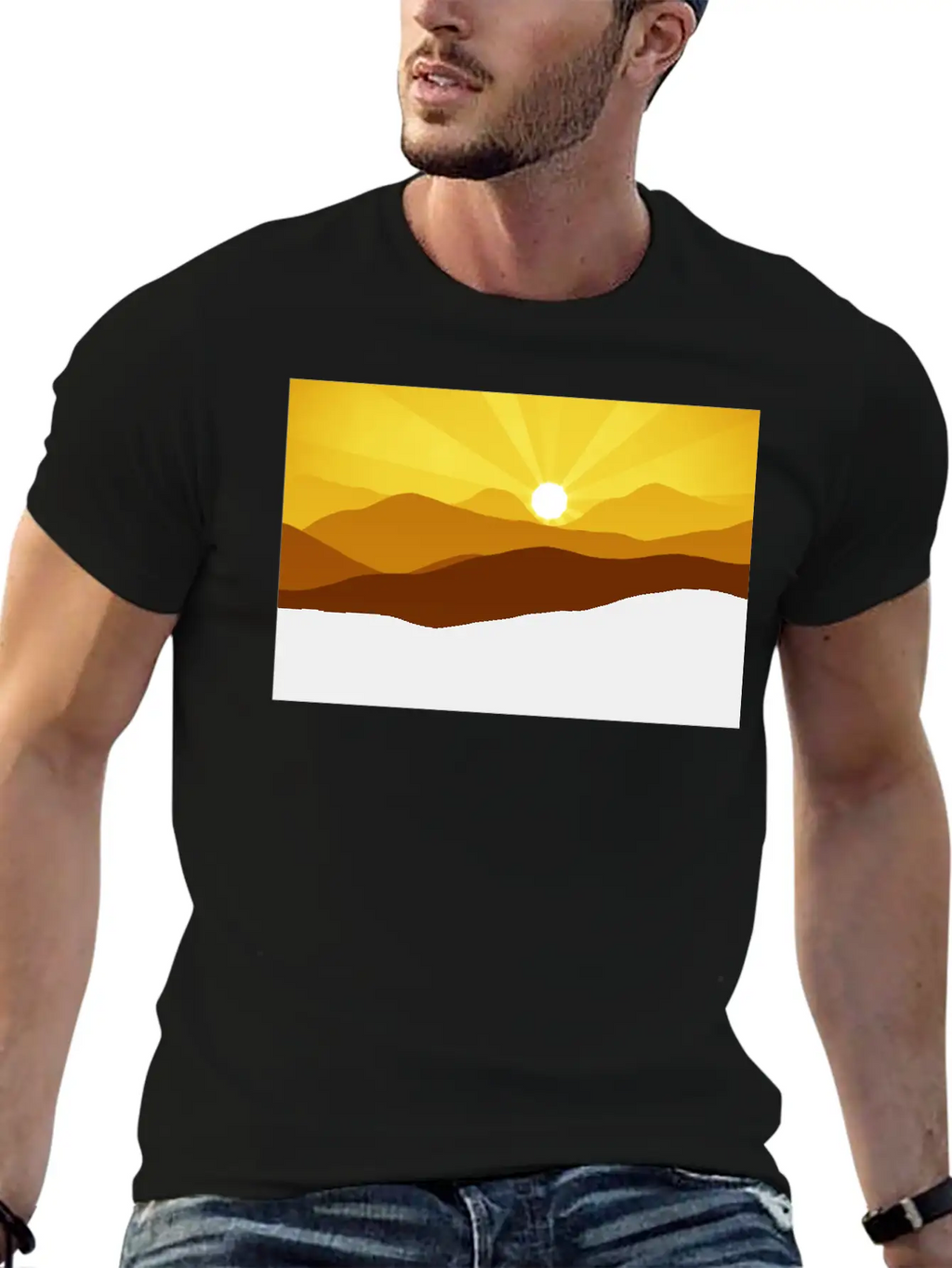 Mountain Breathable Graphic T-Shirt – Perfect For Casual Days