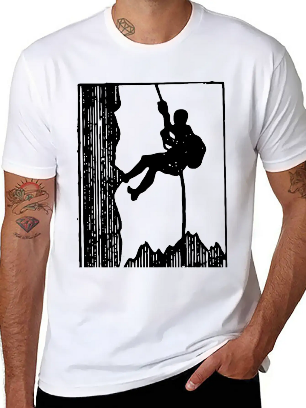 Mountain Climbing Breathable Soft Cotton T-Shirt – Timeless Casual Look