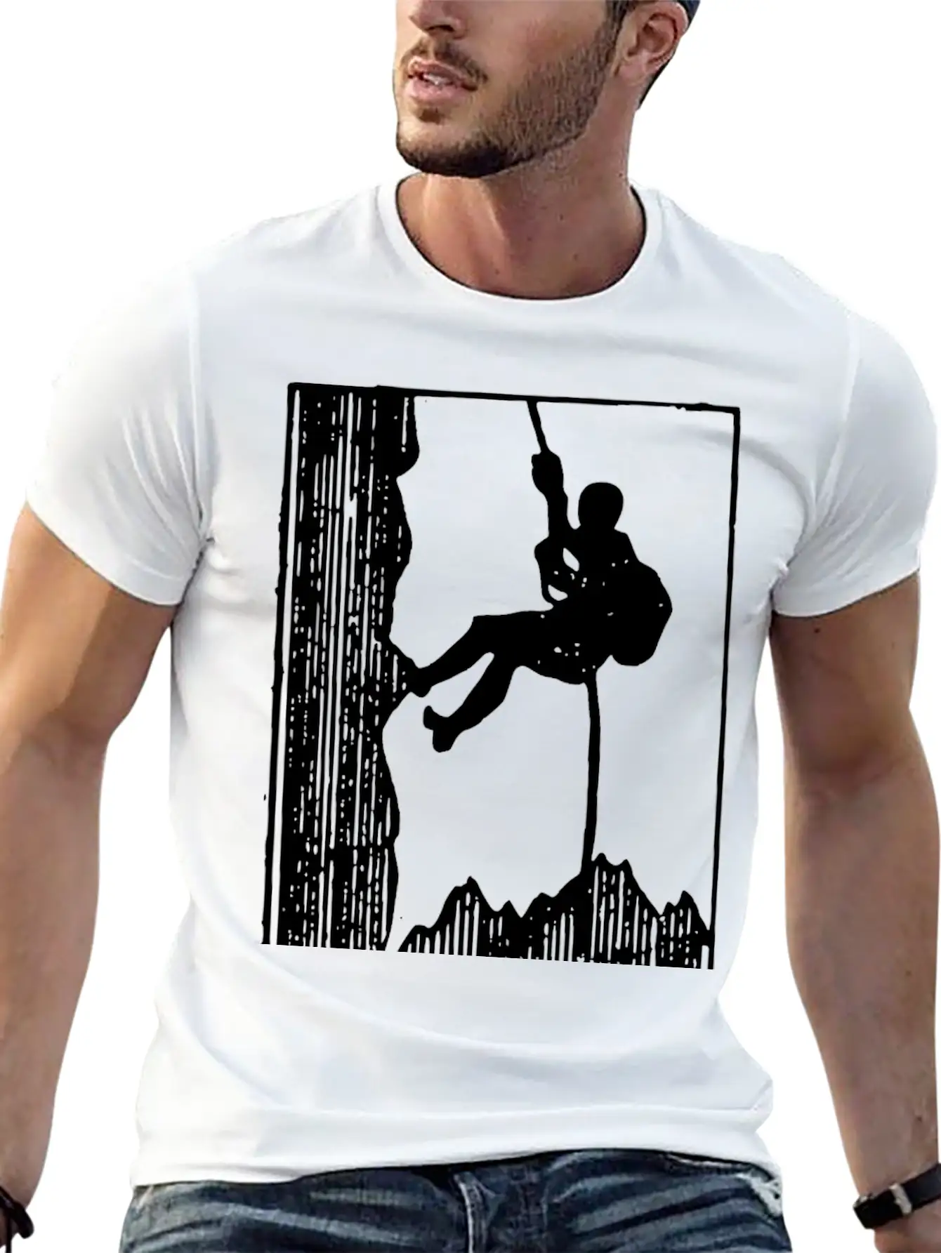 Mountain Climbing Breathable Soft Cotton T-Shirt – Timeless Casual Look