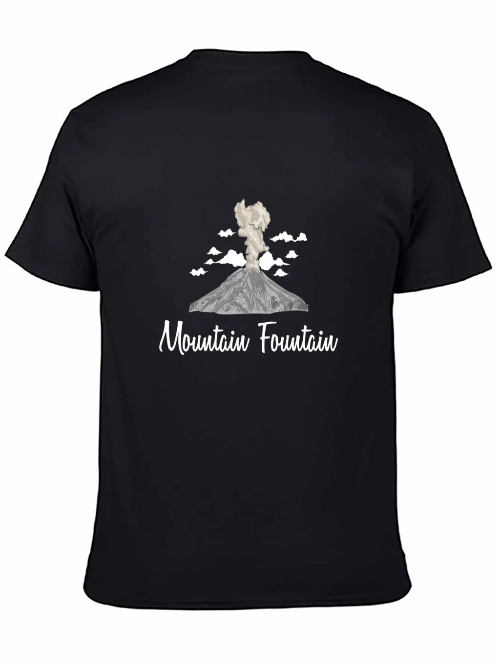 Mountain Fountain Casual Graphic T-Shirt – Simple And Comfortable Daily Wear