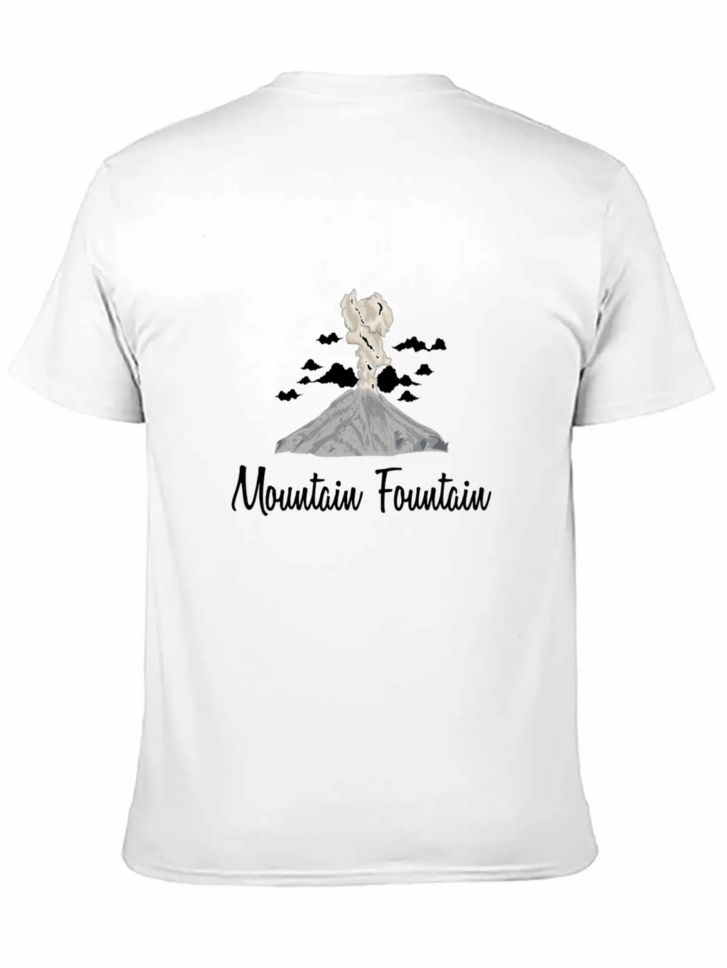 Mountain Fountain Casual Graphic T-Shirt – Simple And Comfortable Daily Wear