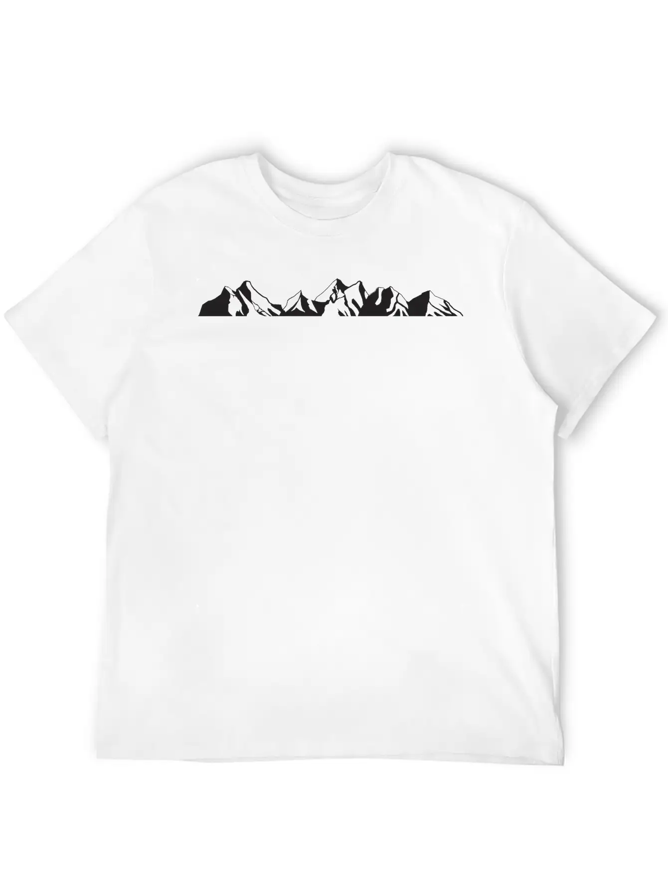 Mountain, Mountain Scene Essential Cotton Tee For Daily Outfits – Unisex Style