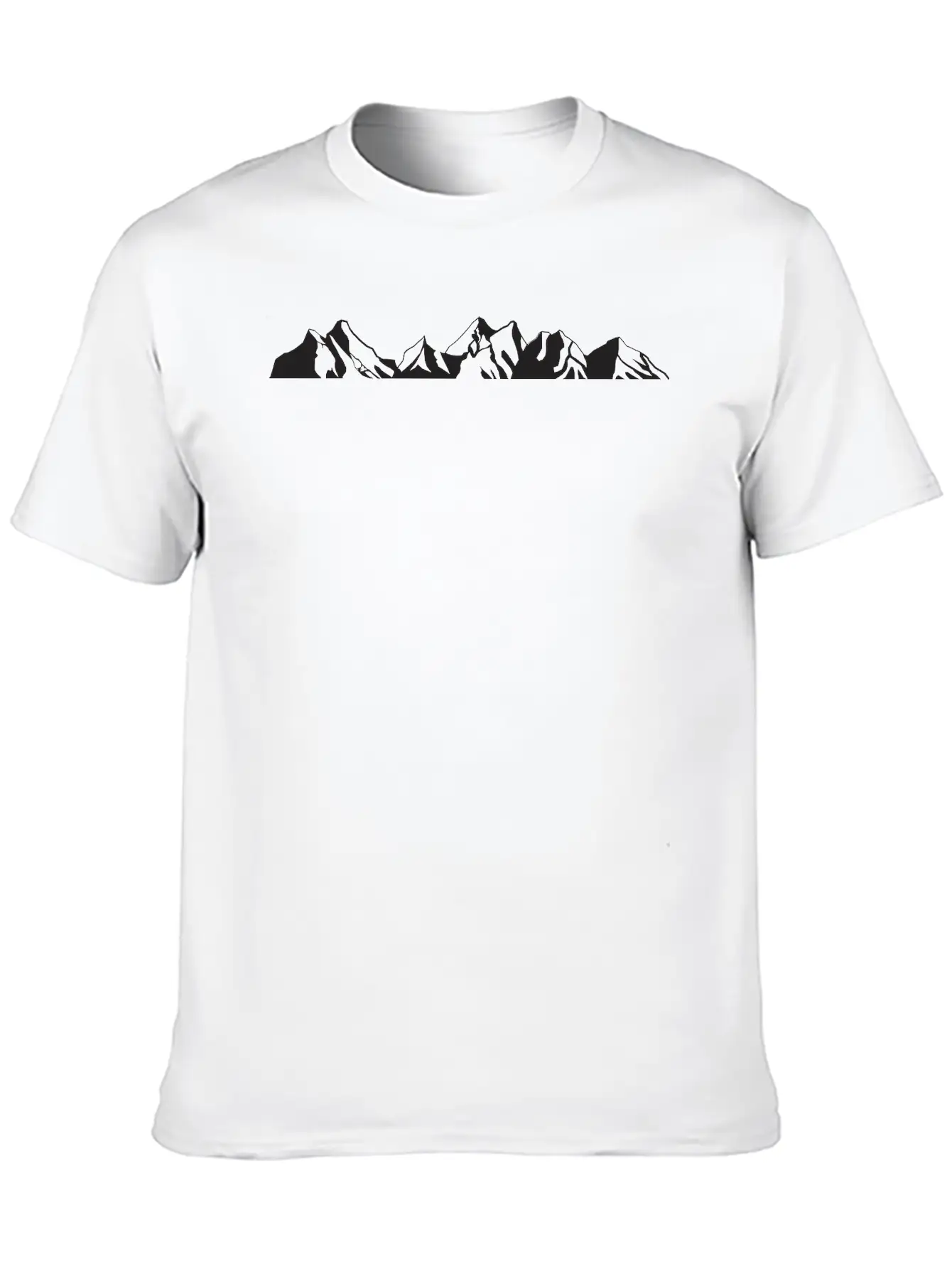 Mountain, Mountain Scene Essential Cotton Tee For Daily Outfits – Unisex Style