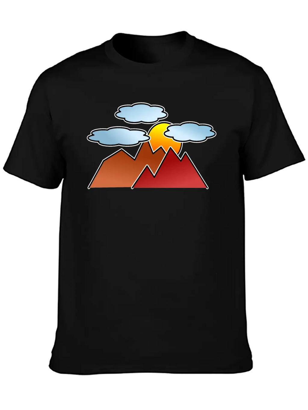 Mountaineering Mountains Sunset Classic Fit Graphic Tee For Daily Comfort – Unisex Cotton Shirt