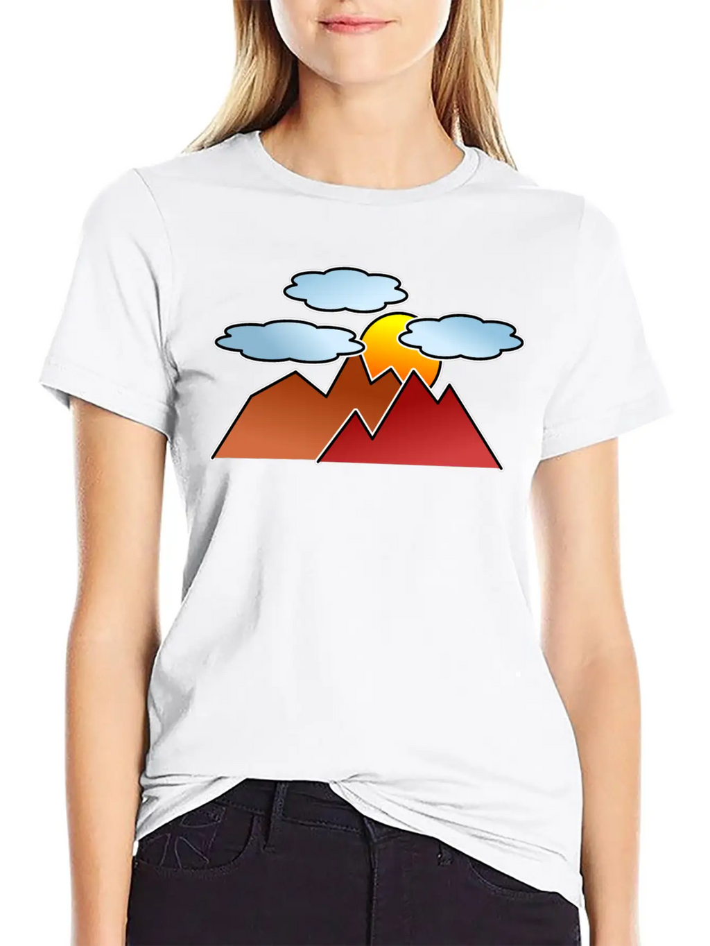 Mountaineering Mountains Sunset Classic Fit Graphic Tee For Daily Comfort – Unisex Cotton Shirt