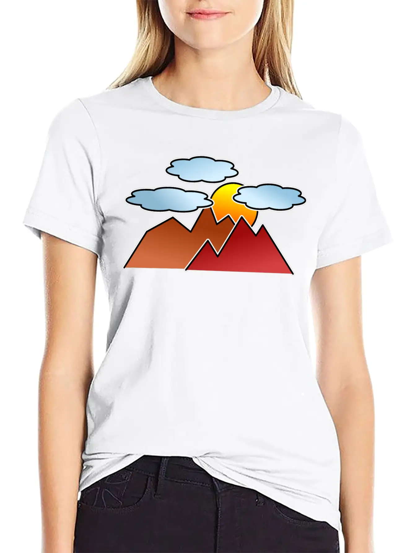 Mountaineering Mountains Sunset Classic Fit Graphic Tee For Daily Comfort – Unisex Cotton Shirt