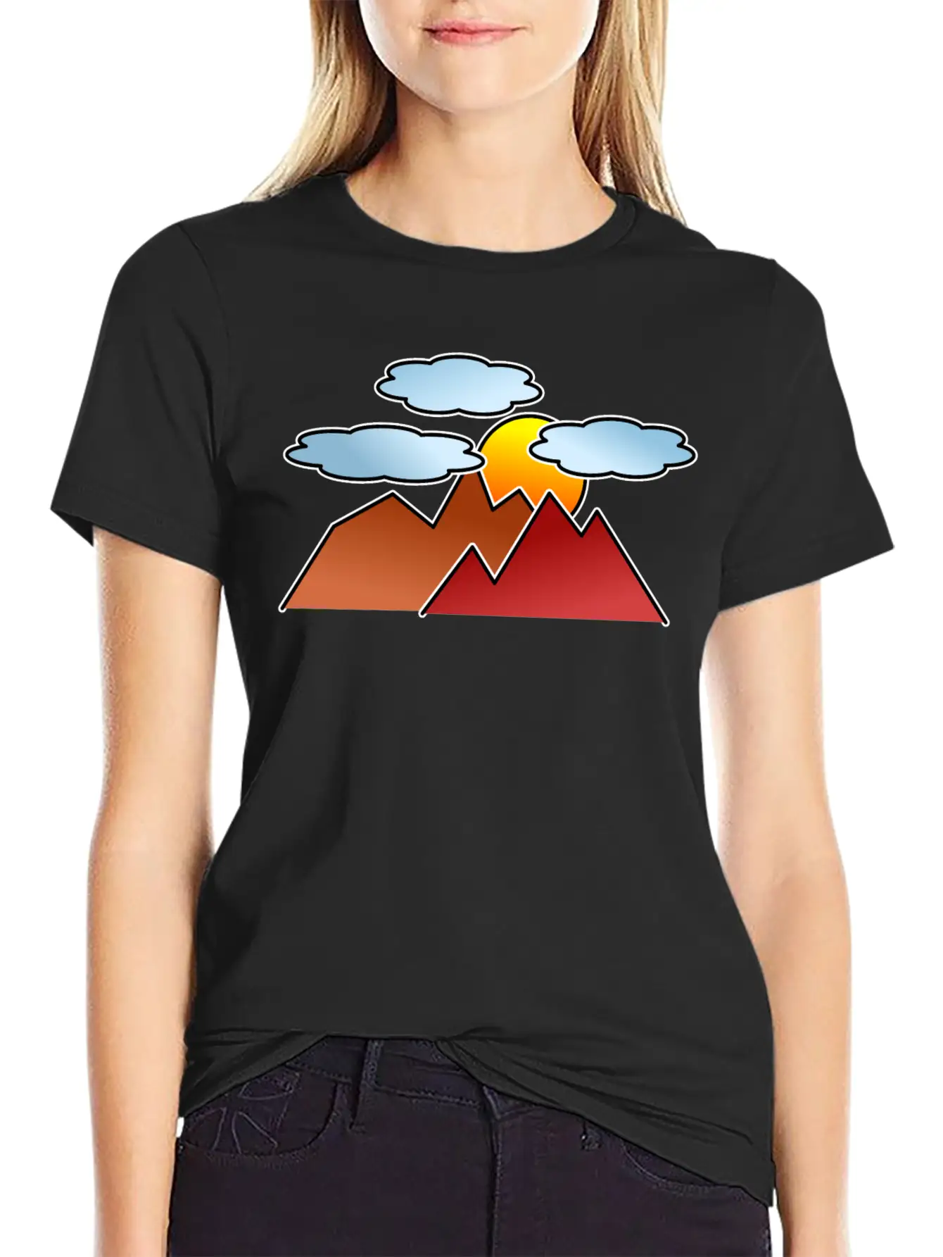 Mountaineering Mountains Sunset Classic Fit Graphic Tee For Daily Comfort – Unisex Cotton Shirt