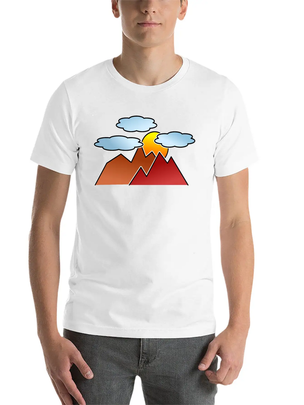 Mountaineering Mountains Sunset Classic Fit Graphic Tee For Daily Comfort – Unisex Cotton Shirt