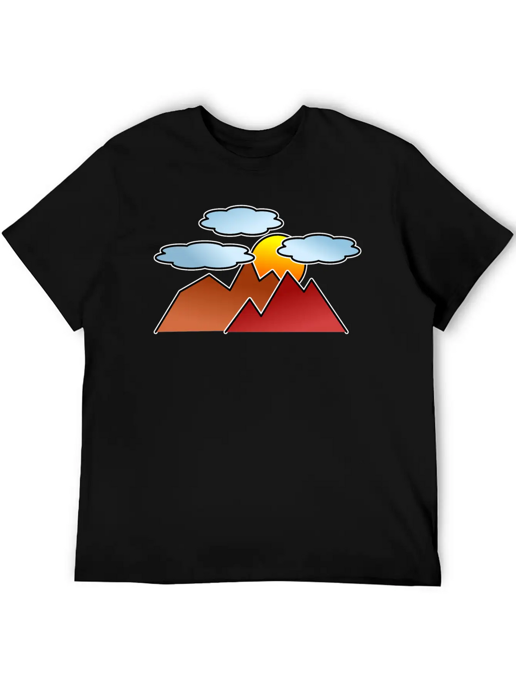 Mountaineering Mountains Sunset Classic Fit Graphic Tee For Daily Comfort – Unisex Cotton Shirt