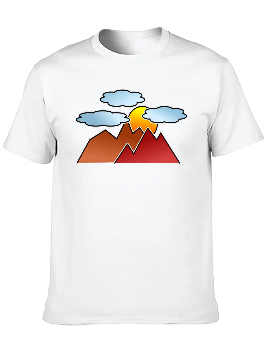 Mountaineering Mountains Sunset Classic Fit Graphic Tee For Daily Comfort – Unisex Cotton Shirt