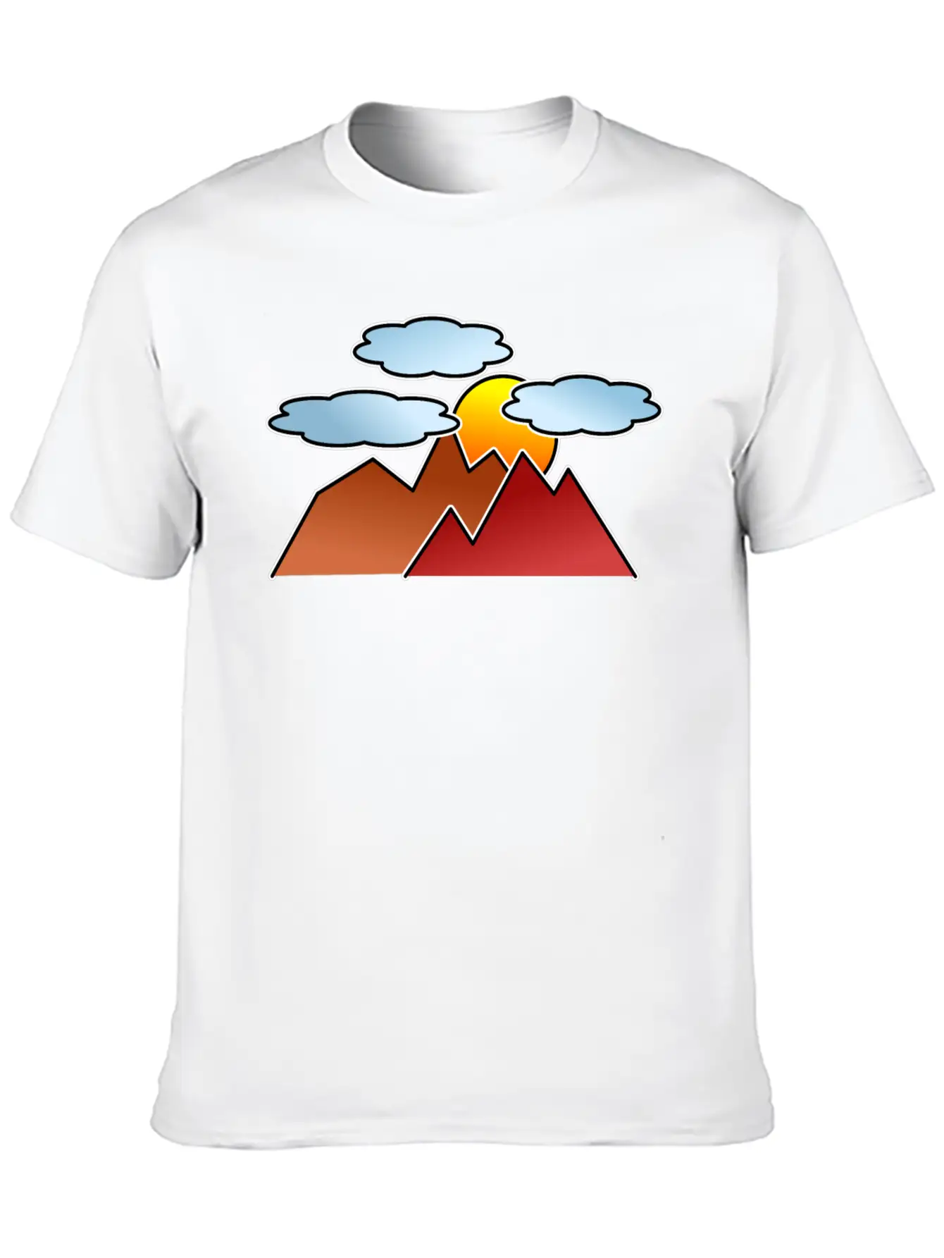 Mountaineering Mountains Sunset Classic Fit Graphic Tee For Daily Comfort – Unisex Cotton Shirt