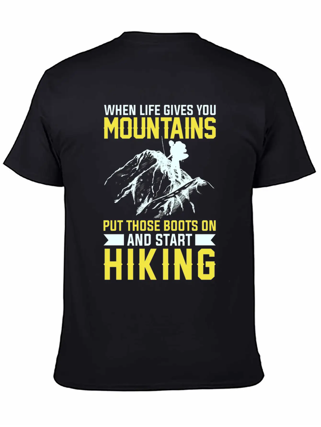 Mountains Are There To Hike Unisex Casual T-Shirt – Clean Design For Daily Comfort