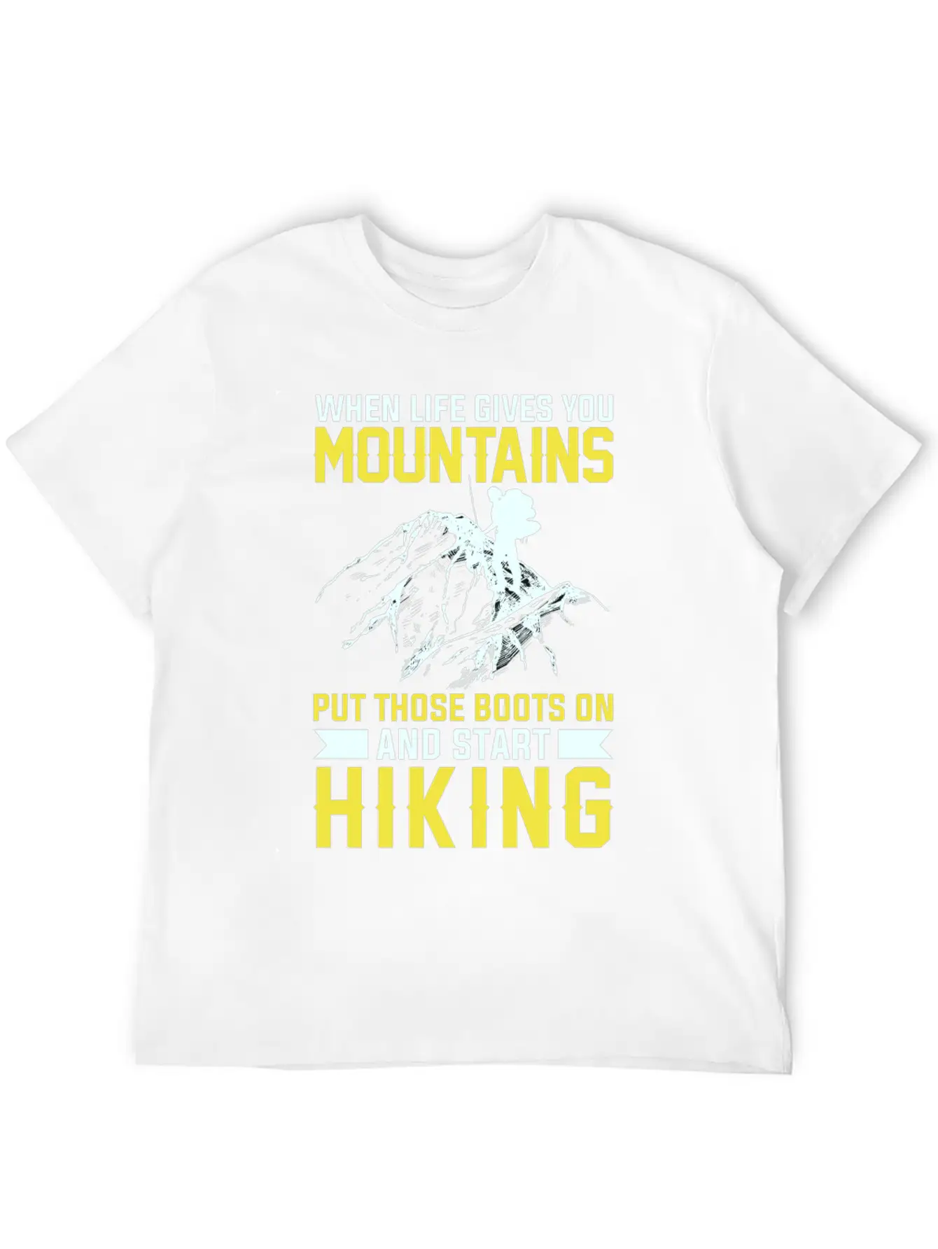 Mountains Are There To Hike Unisex Casual T-Shirt – Clean Design For Daily Comfort