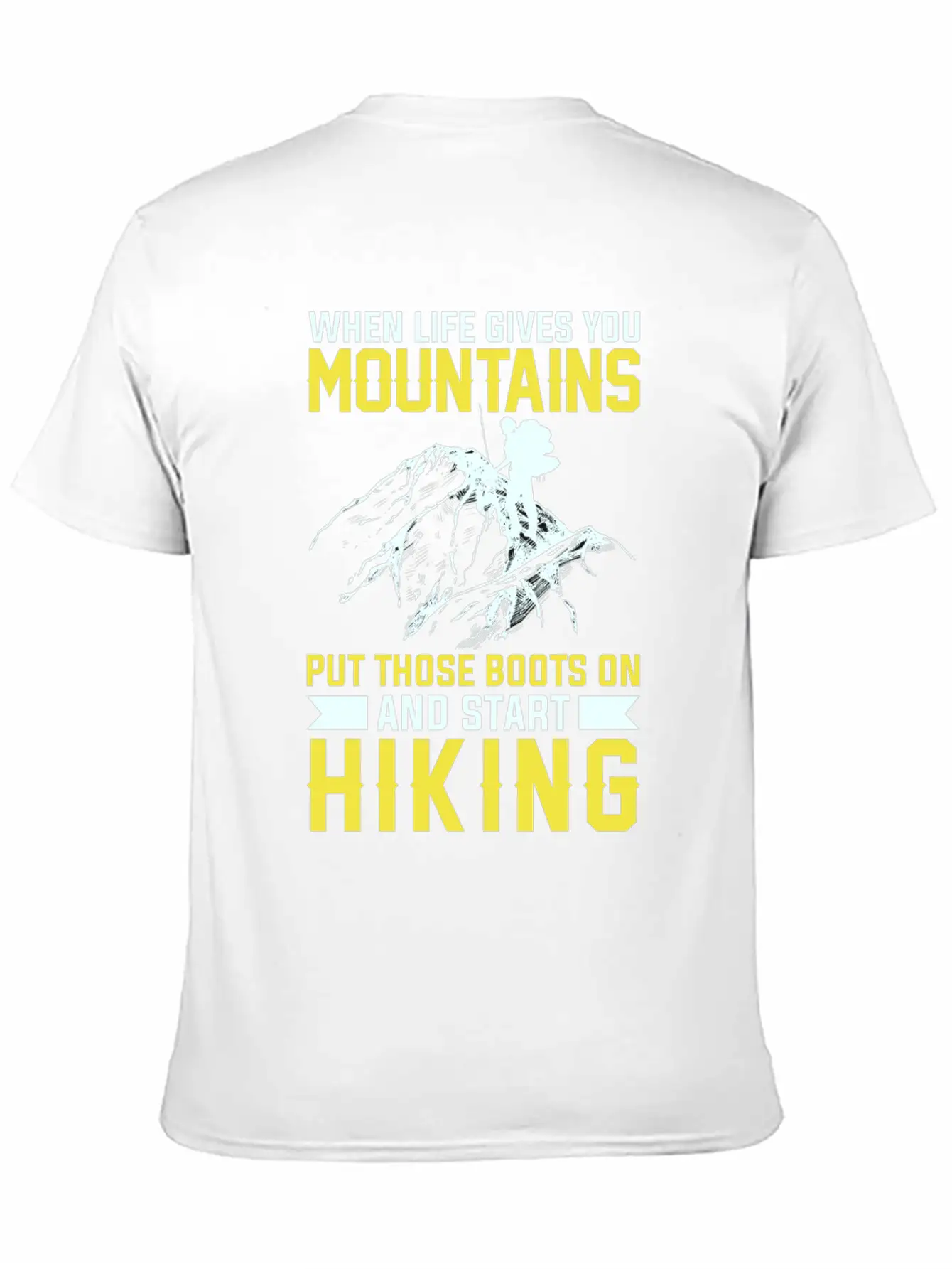 Mountains Are There To Hike Unisex Casual T-Shirt – Clean Design For Daily Comfort