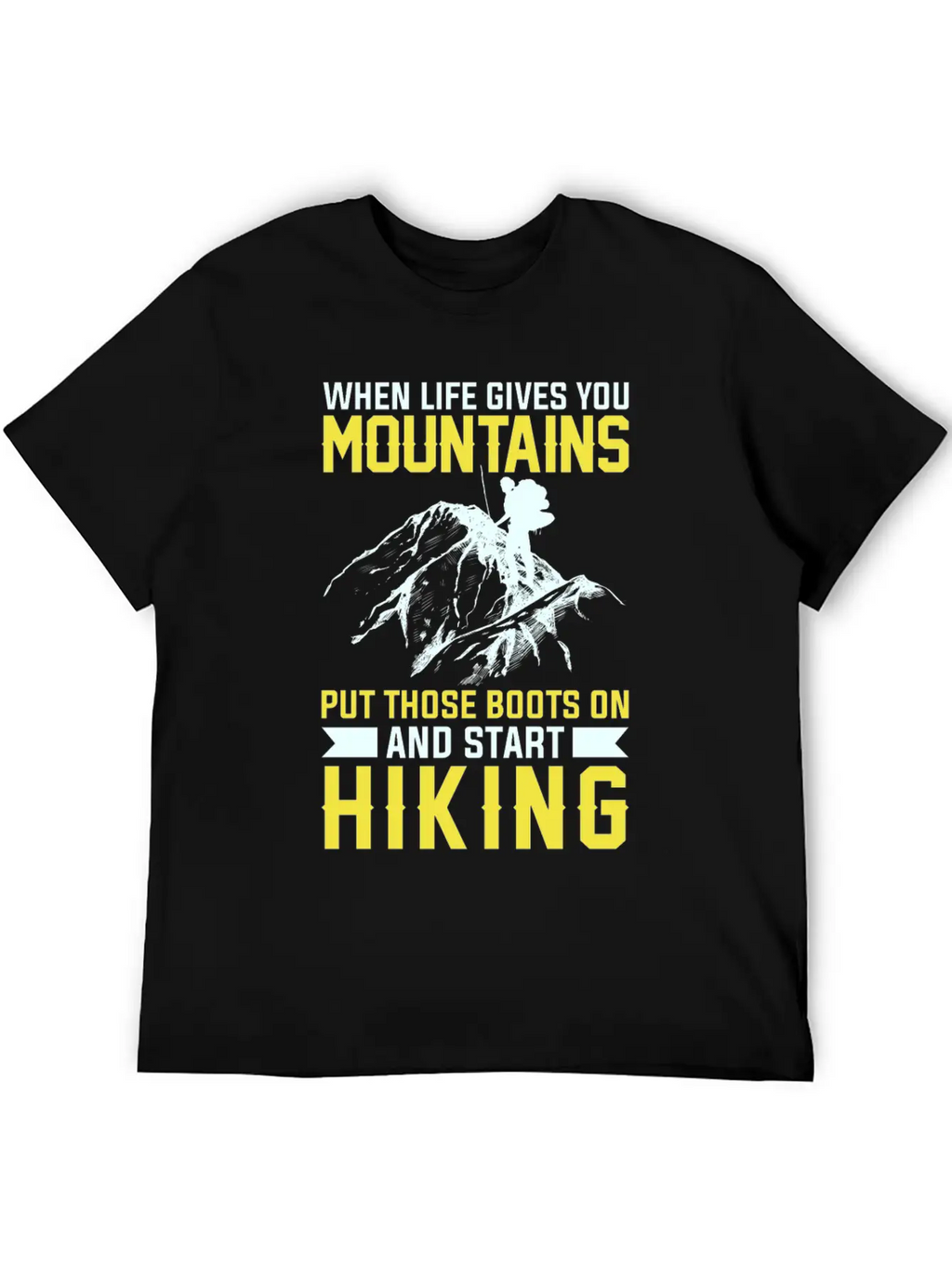 Mountains Are There To Hike Unisex Casual T-Shirt – Clean Design For Daily Comfort