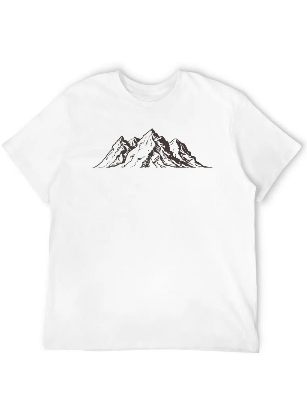 Mountains Breathable Soft Cotton T-Shirt – Timeless Casual Look