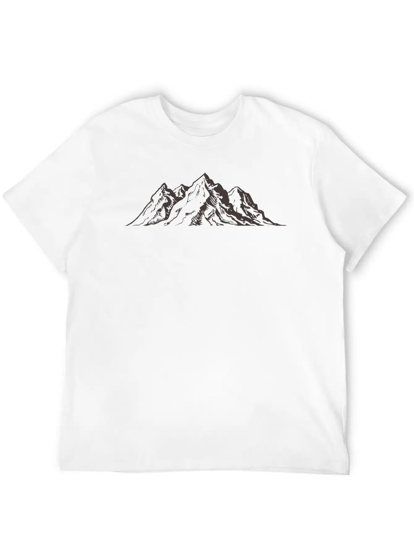 Mountains Breathable Soft Cotton T-Shirt – Timeless Casual Look
