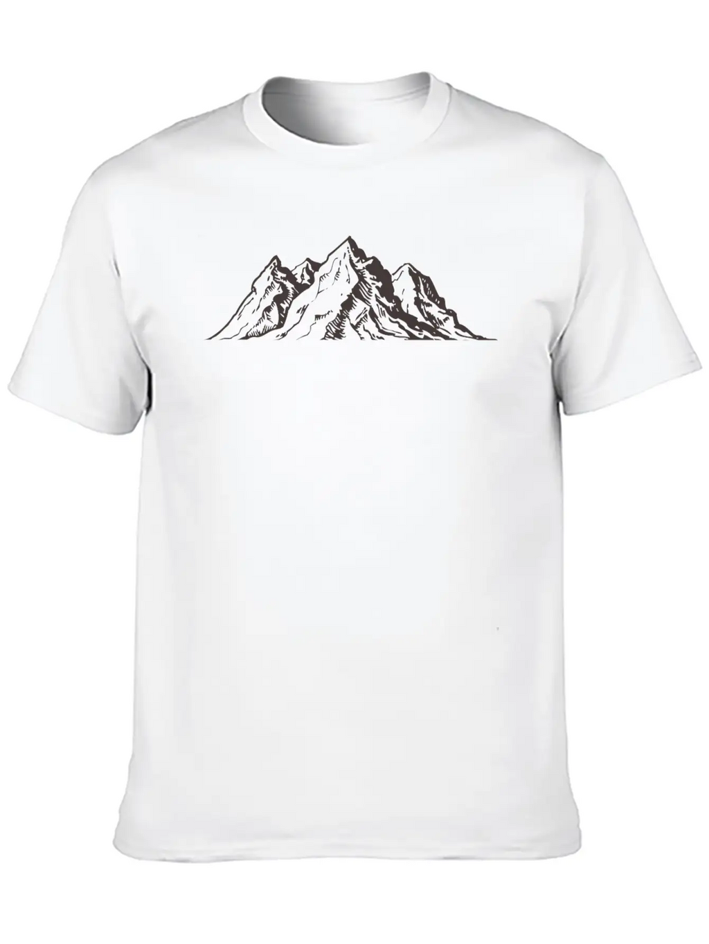 Mountains Breathable Soft Cotton T-Shirt – Timeless Casual Look