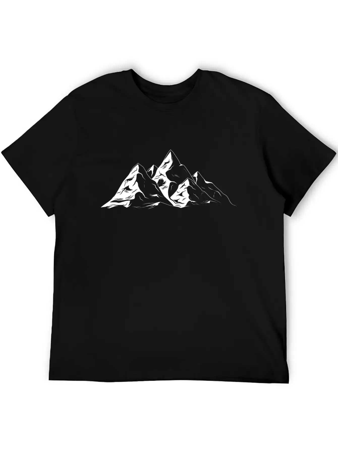 Mountains Hiking Nature Mountaineer Unisex Short Sleeve Soft Cotton T-Shirt – Casual Everyday Wear