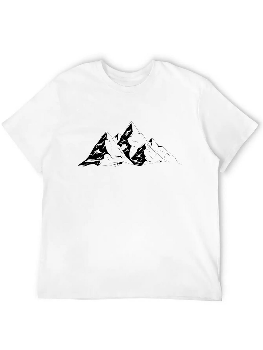 Mountains Hiking Nature Mountaineer Unisex Short Sleeve Soft Cotton T-Shirt – Casual Everyday Wear