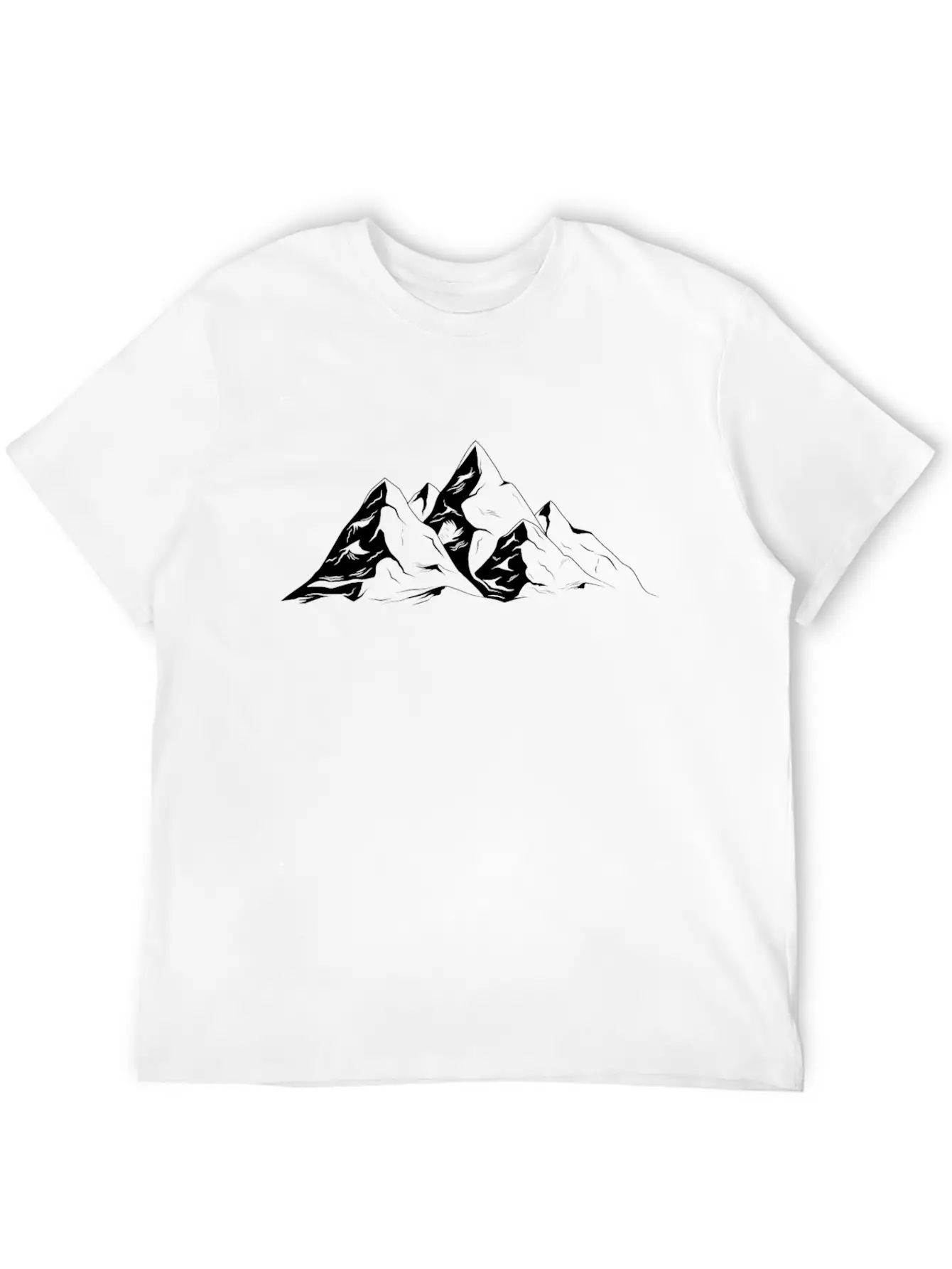 Mountains Hiking Nature Mountaineer Unisex Short Sleeve Soft Cotton T-Shirt – Casual Everyday Wear