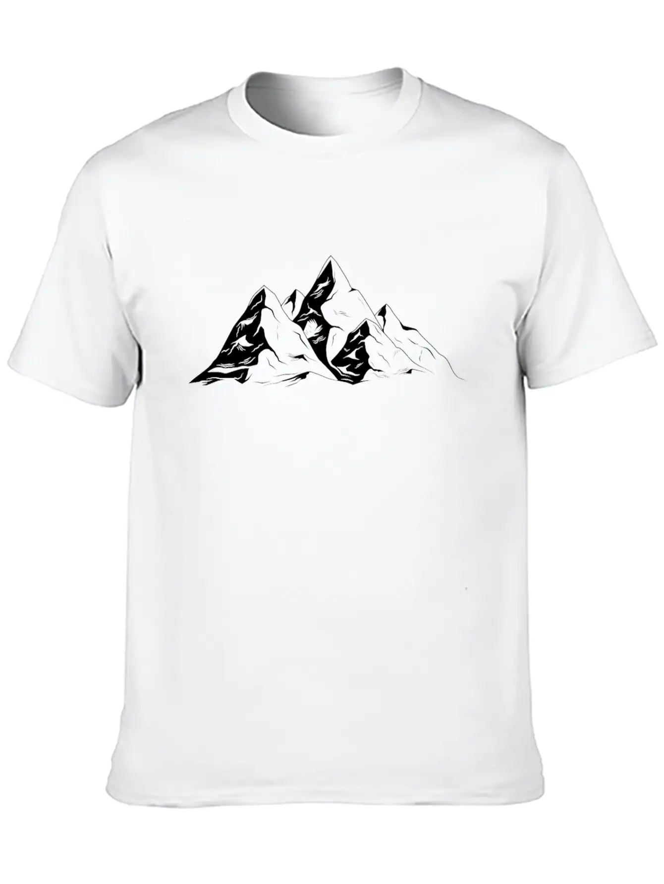 Mountains Hiking Nature Mountaineer Unisex Short Sleeve Soft Cotton T-Shirt – Casual Everyday Wear