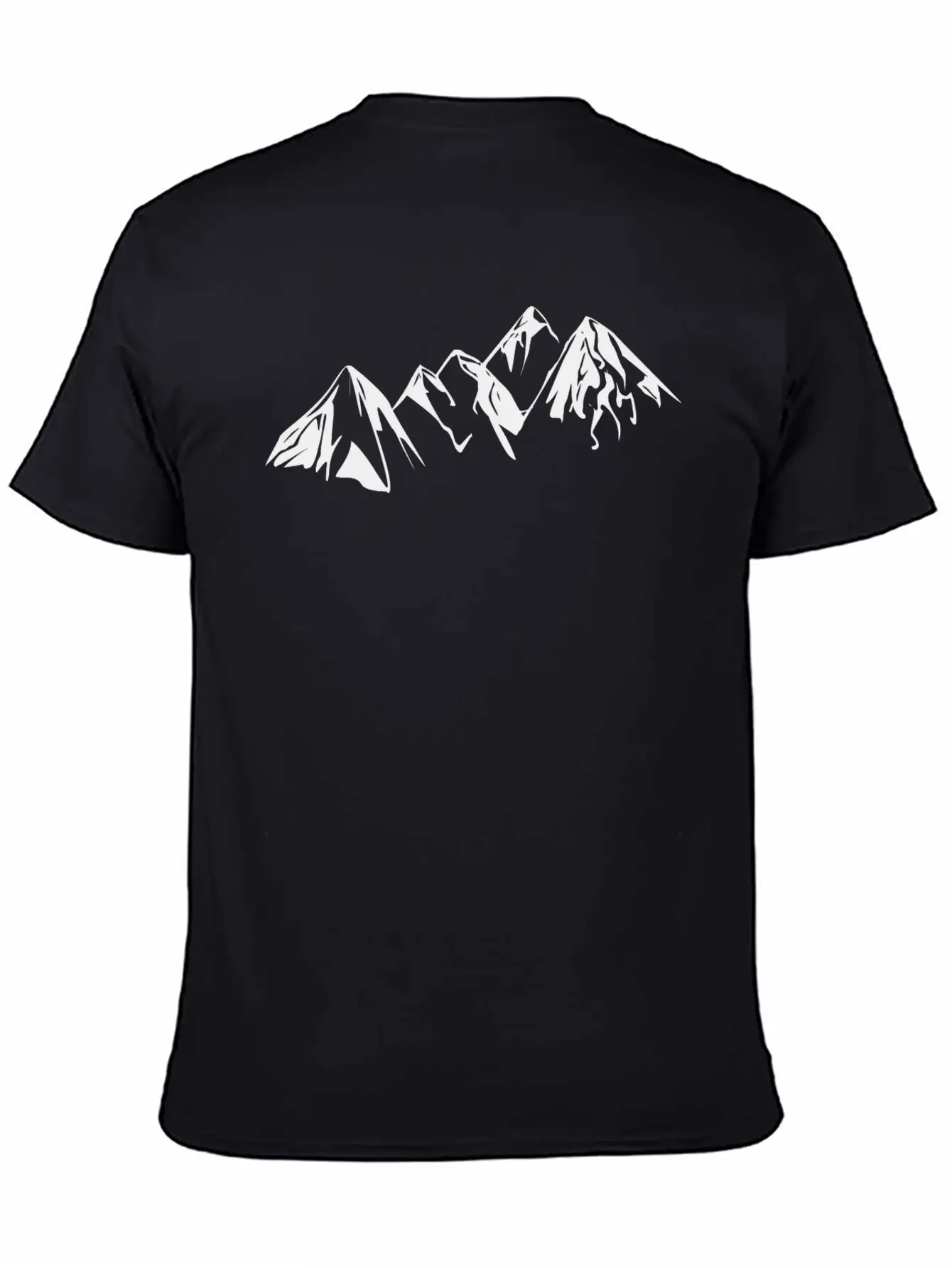 Mountains Landscape Drawing Classic Fit Graphic Tee For Daily Comfort – Unisex Cotton Shirt