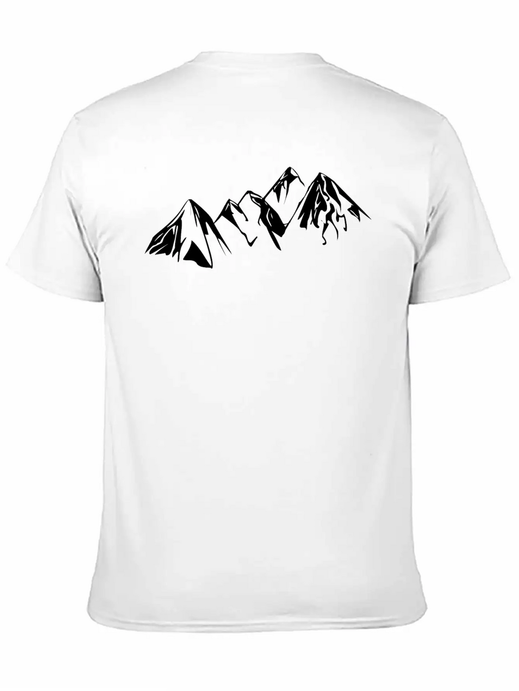 Mountains Landscape Drawing Classic Fit Graphic Tee For Daily Comfort – Unisex Cotton Shirt