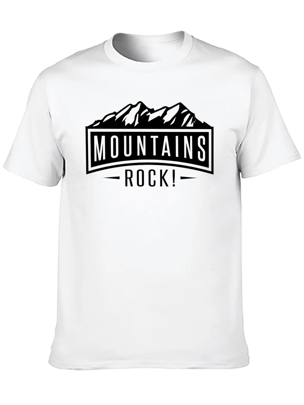 Mountains Rock Casual Graphic T-Shirt – Simple And Comfortable Daily Wear