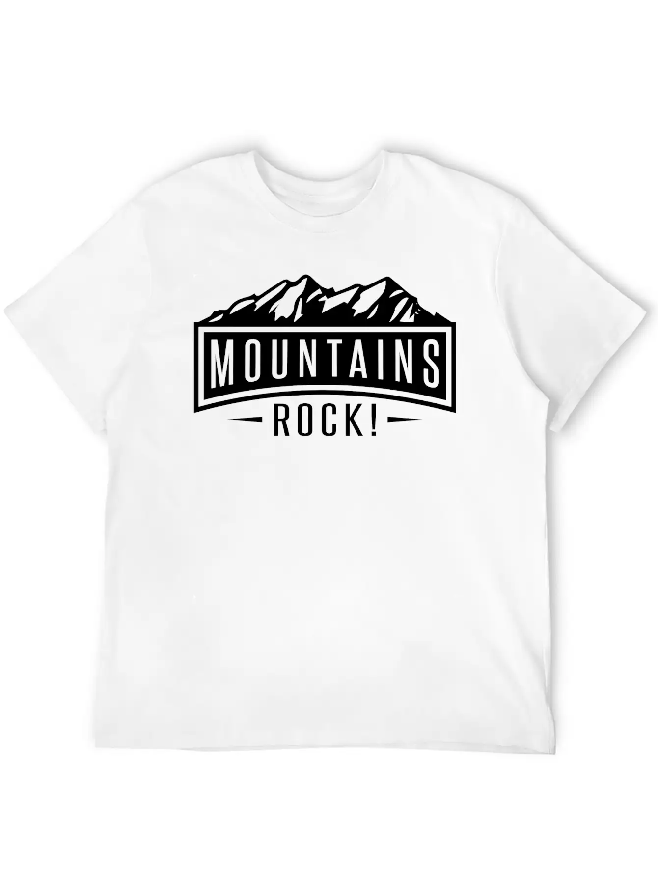 Mountains Rock Casual Graphic T-Shirt – Simple And Comfortable Daily Wear