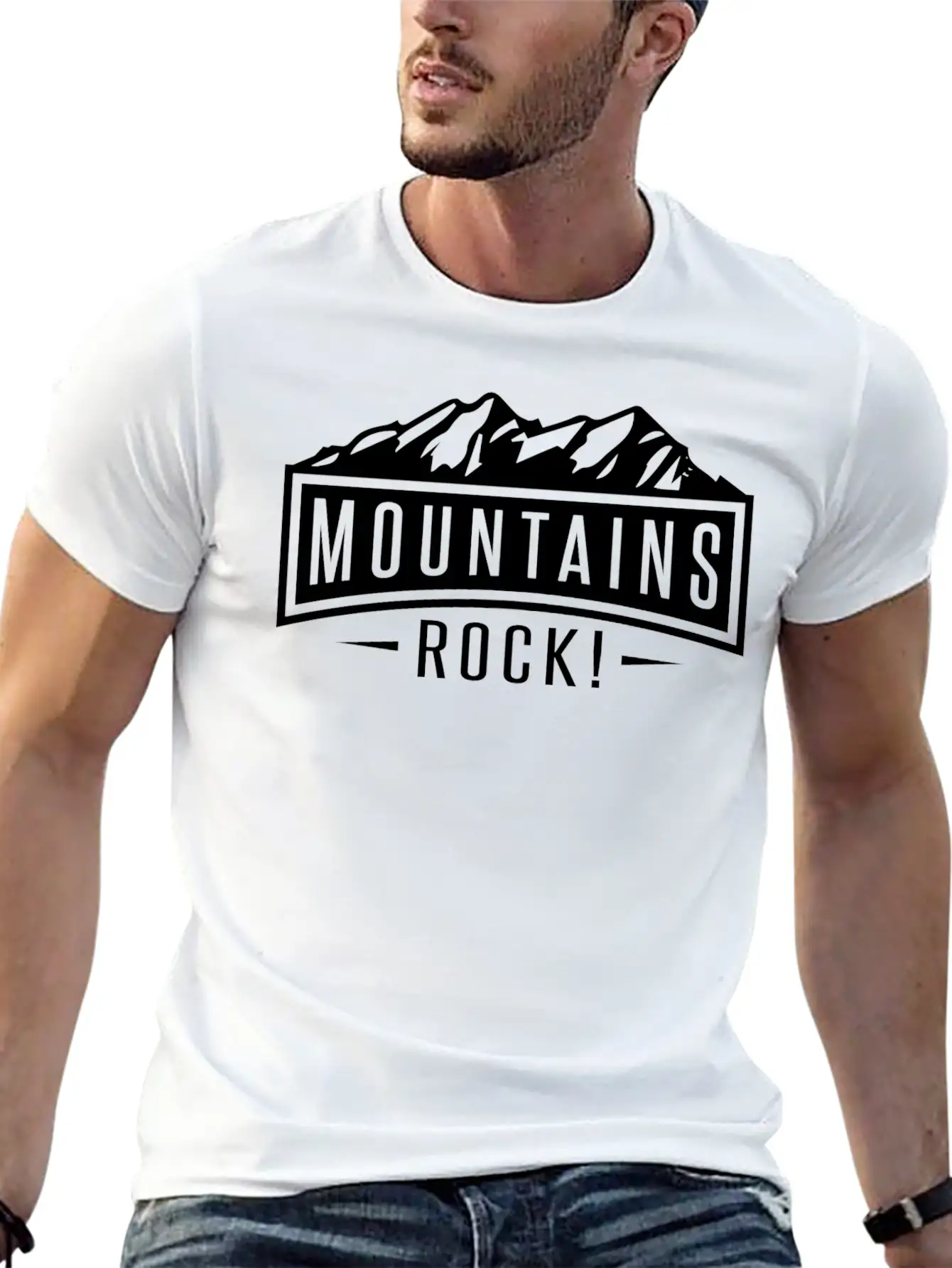 Mountains Rock Casual Graphic T-Shirt – Simple And Comfortable Daily Wear