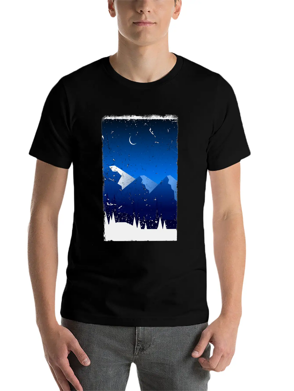 Mountains Stylish Everyday T-Shirt – Unisex Basic Cotton Tee