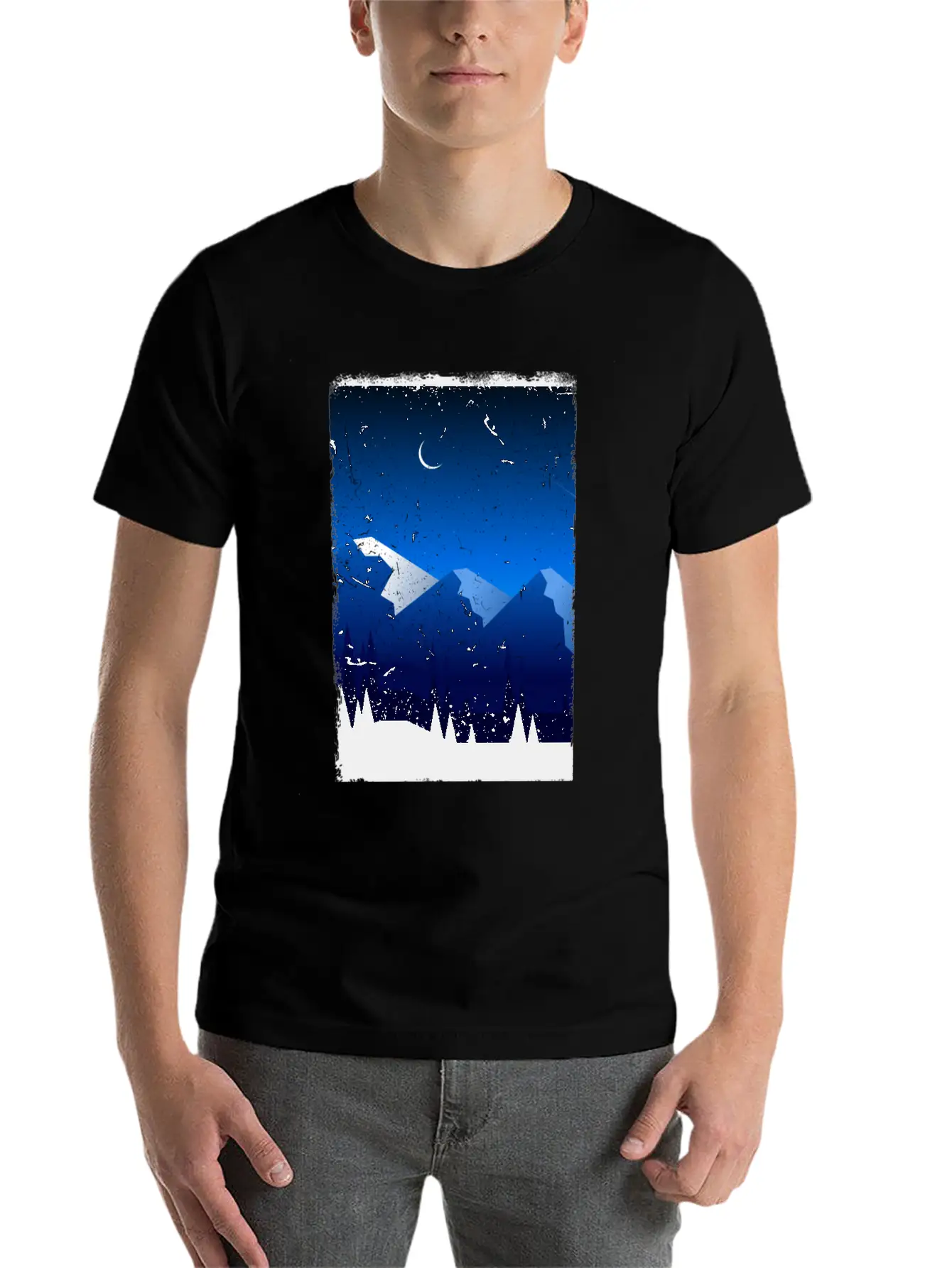 Mountains Stylish Everyday T-Shirt – Unisex Basic Cotton Tee