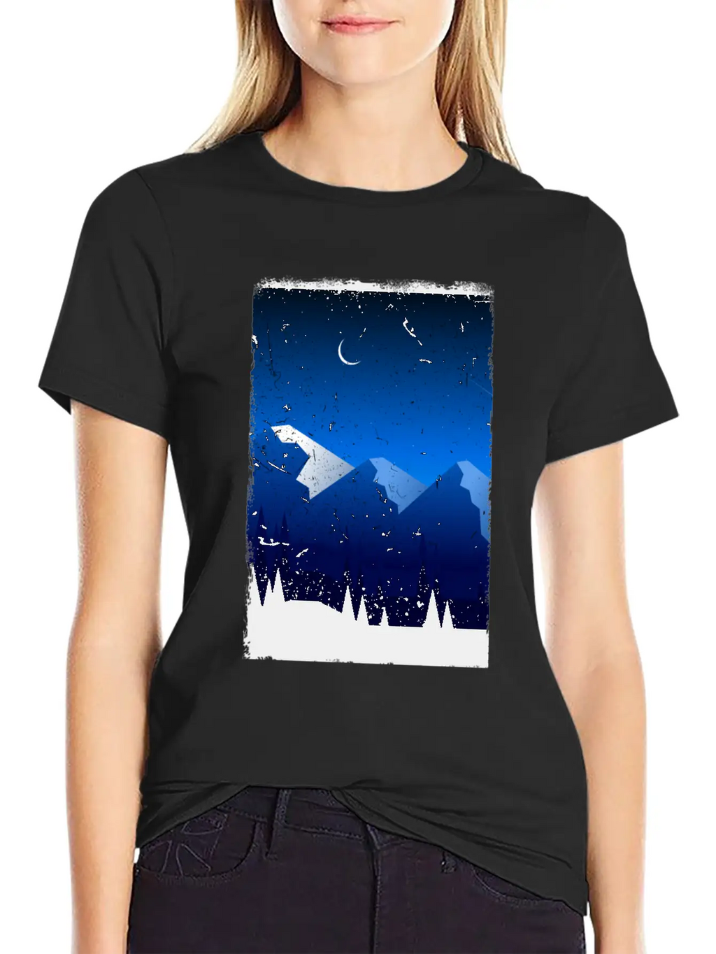 Mountains Stylish Everyday T-Shirt – Unisex Basic Cotton Tee