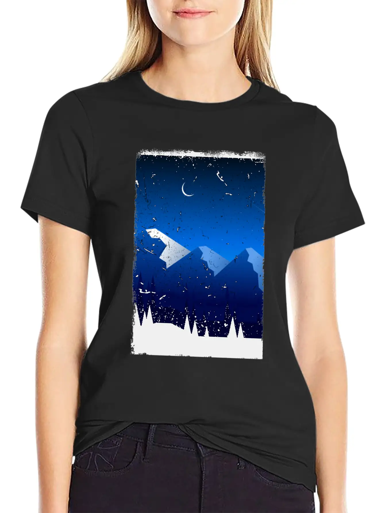 Mountains Stylish Everyday T-Shirt – Unisex Basic Cotton Tee