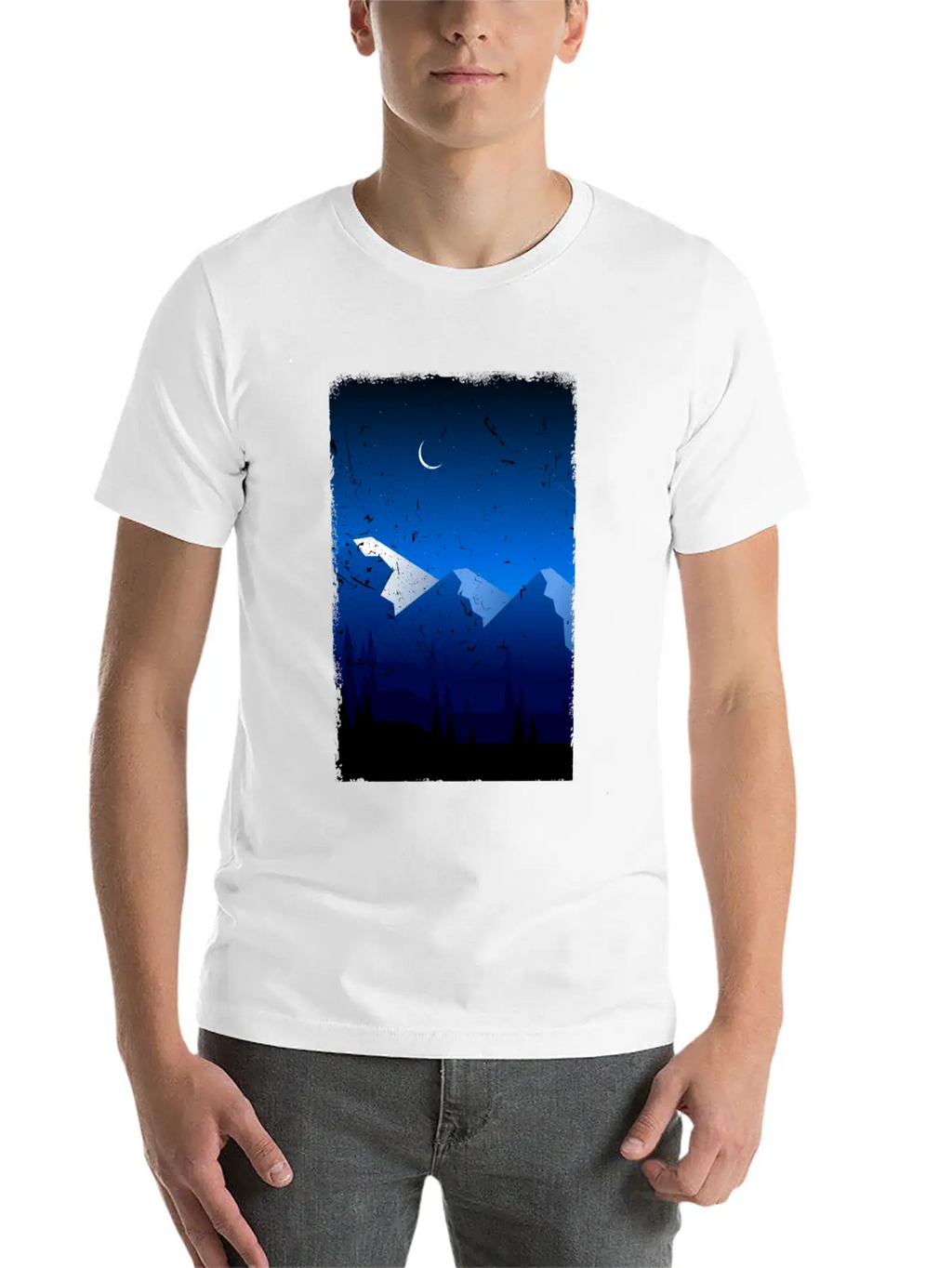 Mountains Stylish Everyday T-Shirt – Unisex Basic Cotton Tee