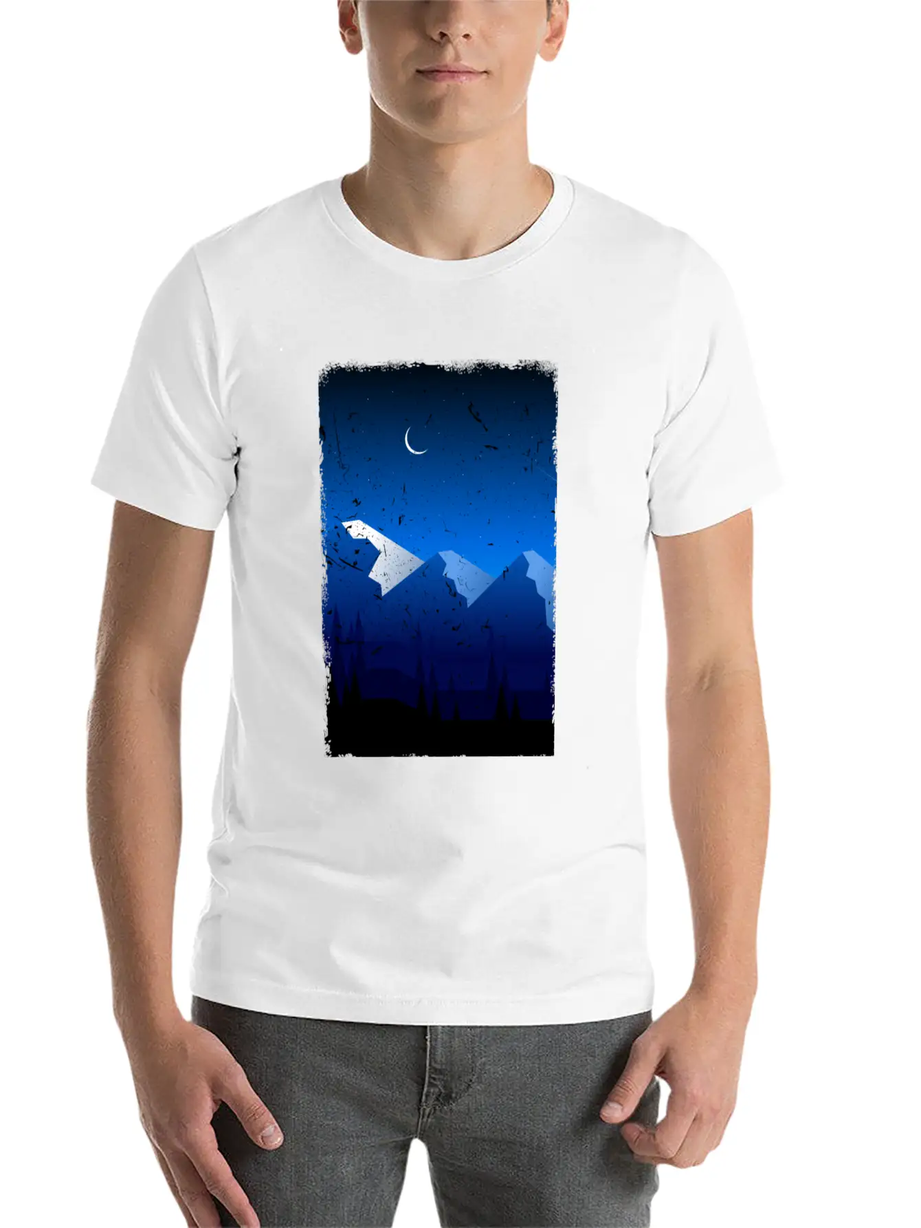 Mountains Stylish Everyday T-Shirt – Unisex Basic Cotton Tee