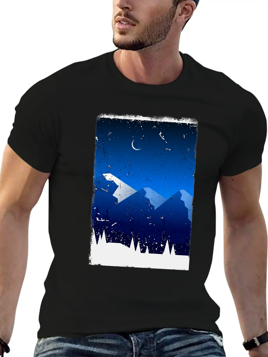 Mountains Stylish Everyday T-Shirt – Unisex Basic Cotton Tee