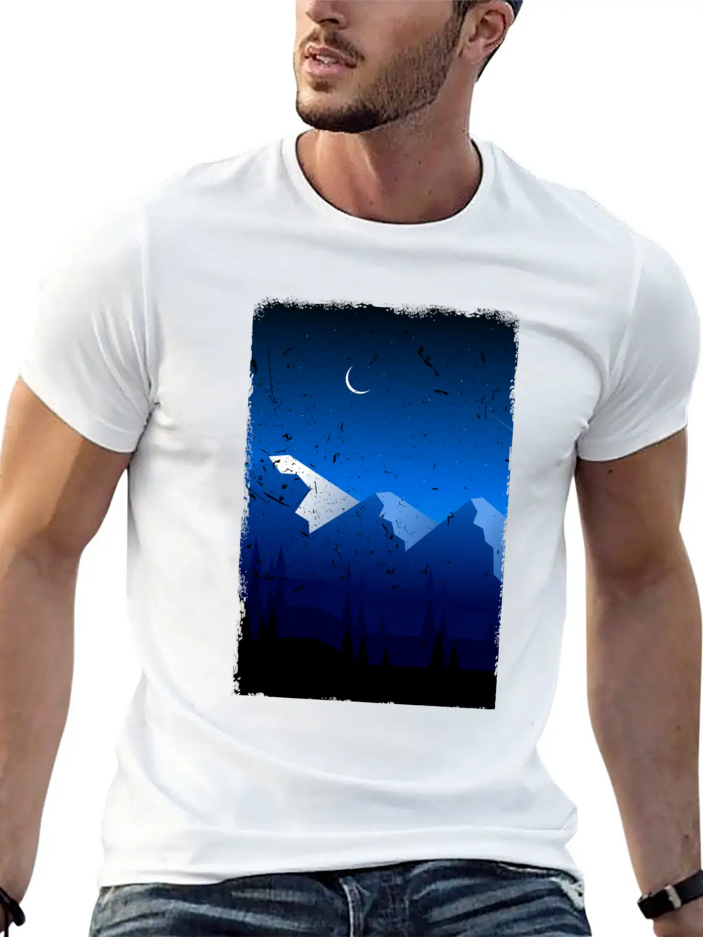 Mountains Stylish Everyday T-Shirt – Unisex Basic Cotton Tee