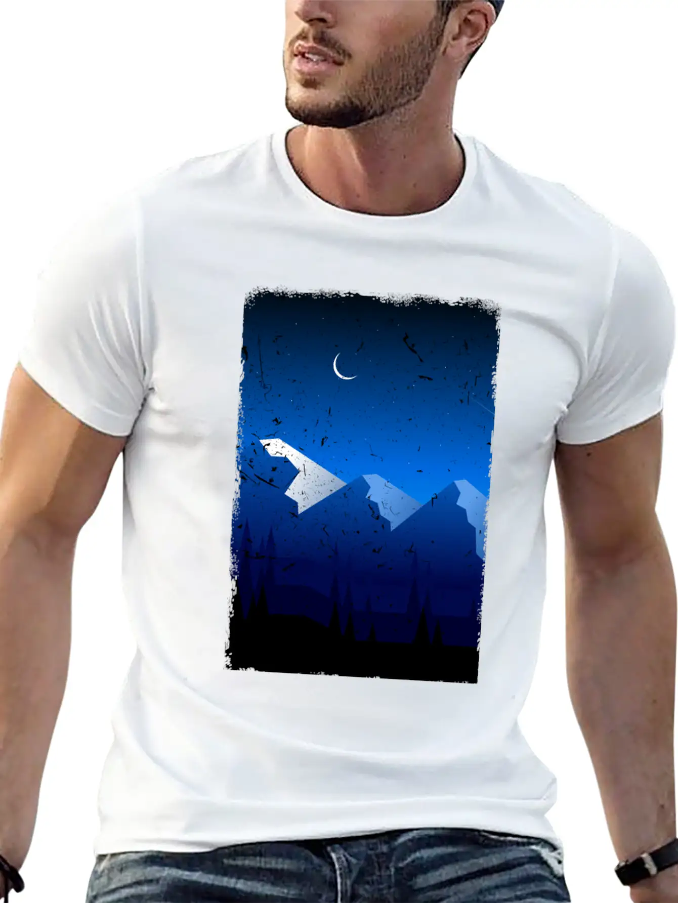 Mountains Stylish Everyday T-Shirt – Unisex Basic Cotton Tee
