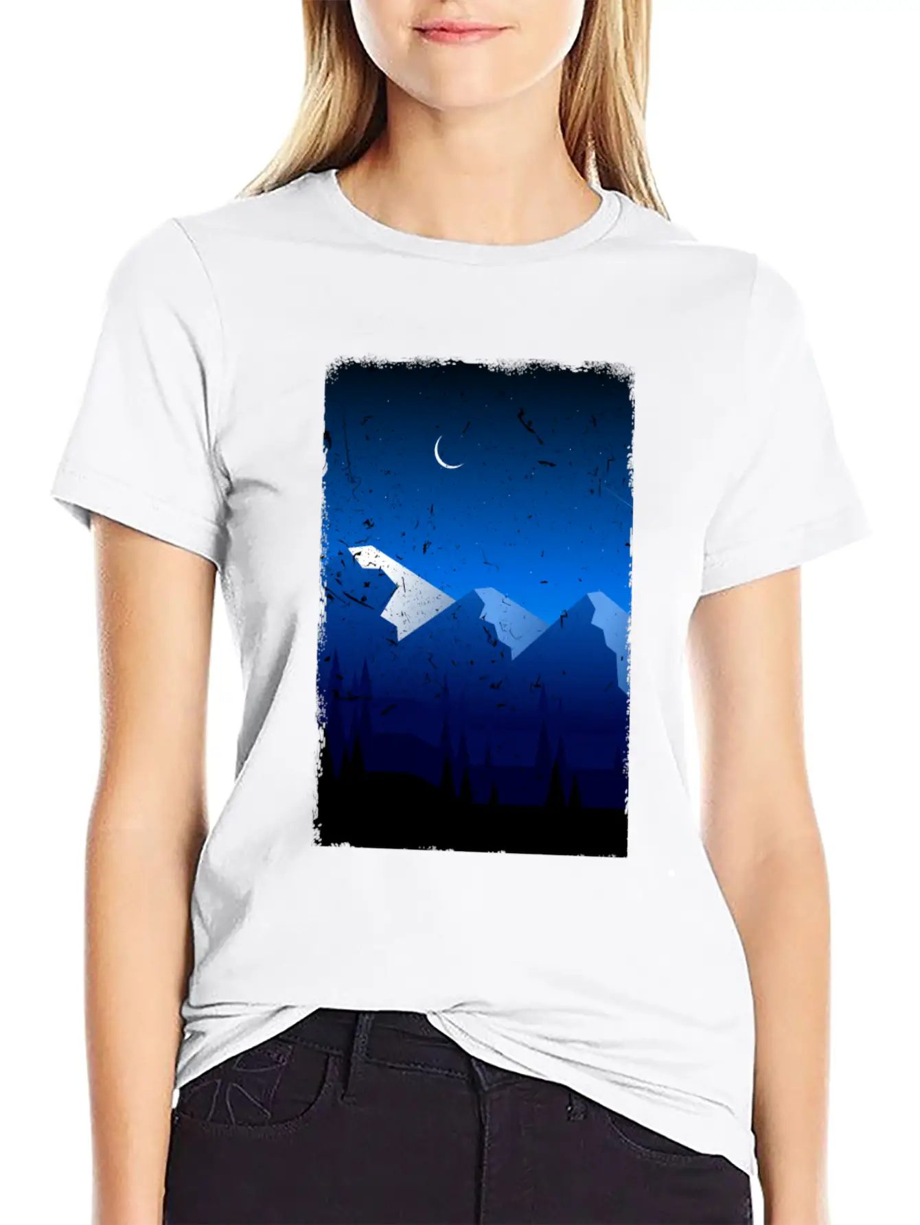 Mountains Stylish Everyday T-Shirt – Unisex Basic Cotton Tee