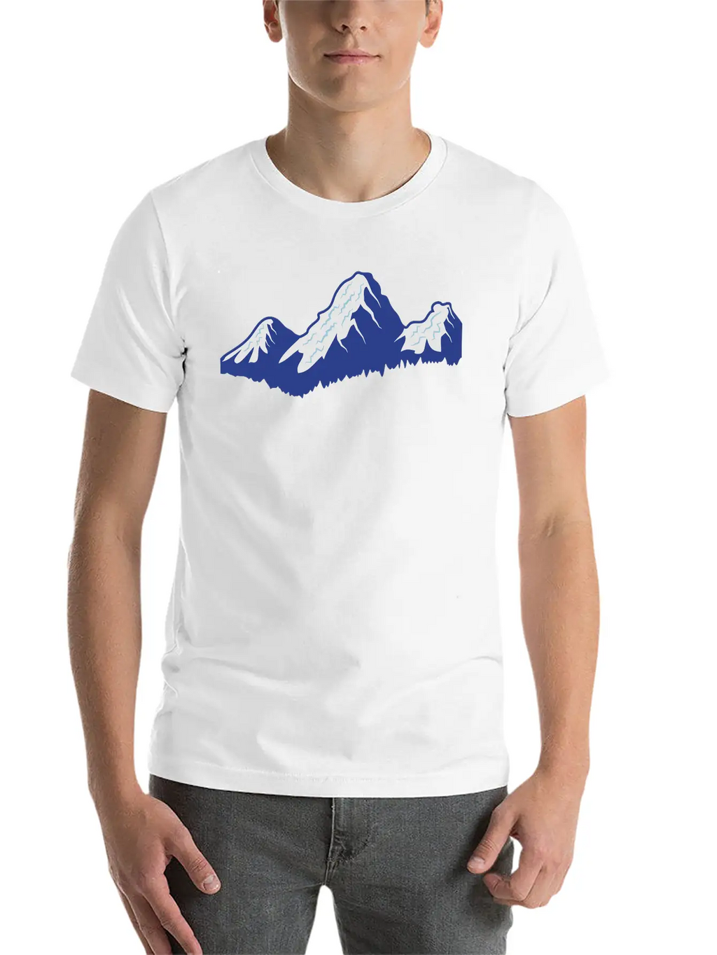 Mountains Unisex Casual T-Shirt – Clean Design For Daily Comfort