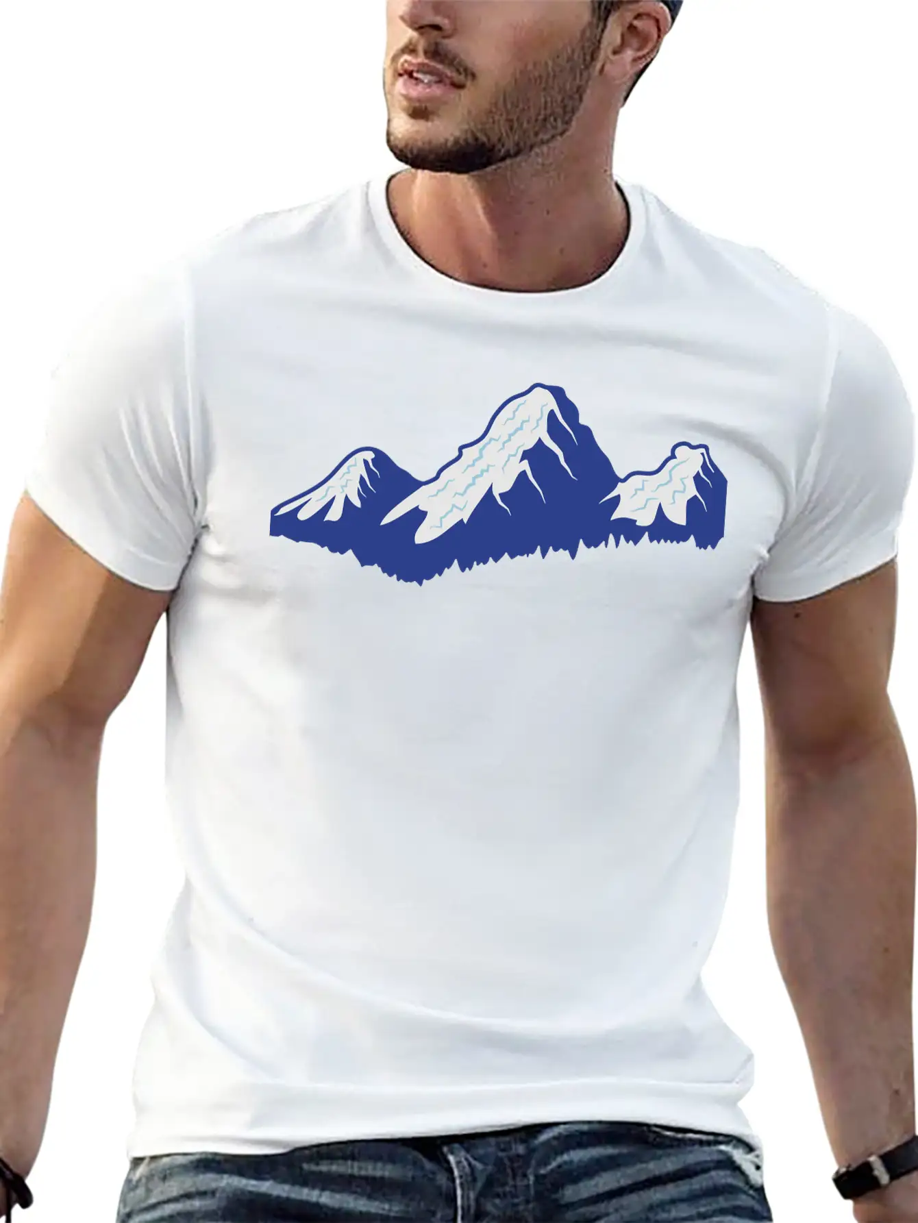 Mountains Unisex Casual T-Shirt – Clean Design For Daily Comfort