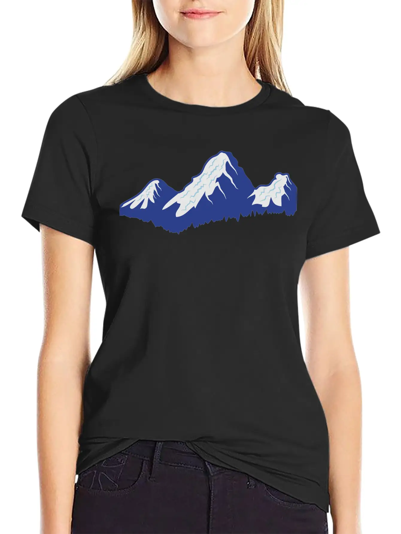 Mountains Unisex Casual T-Shirt – Clean Design For Daily Comfort