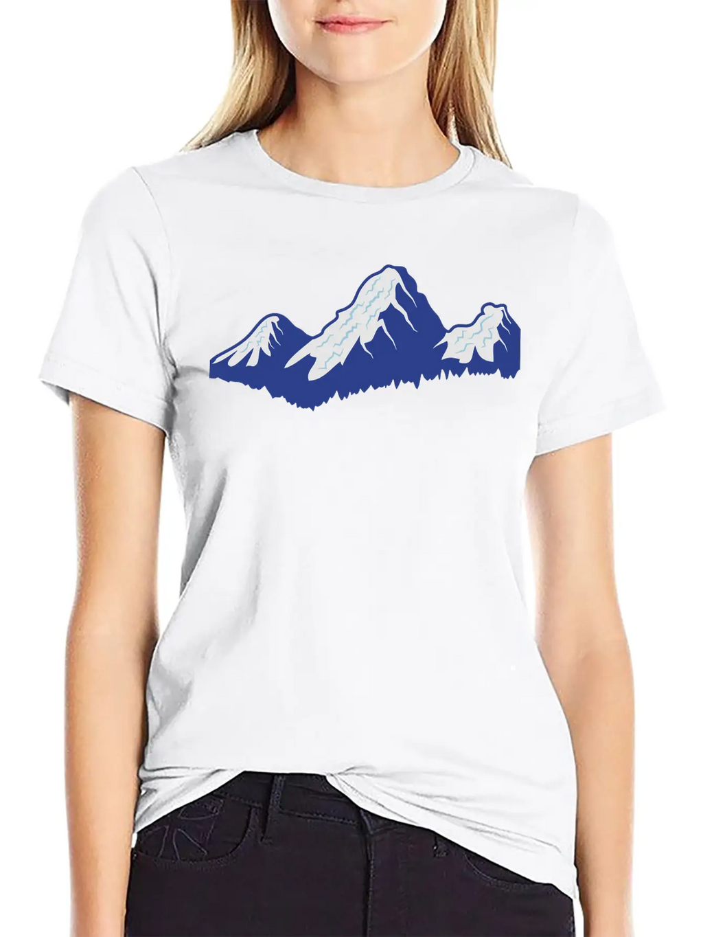 Mountains Unisex Casual T-Shirt – Clean Design For Daily Comfort