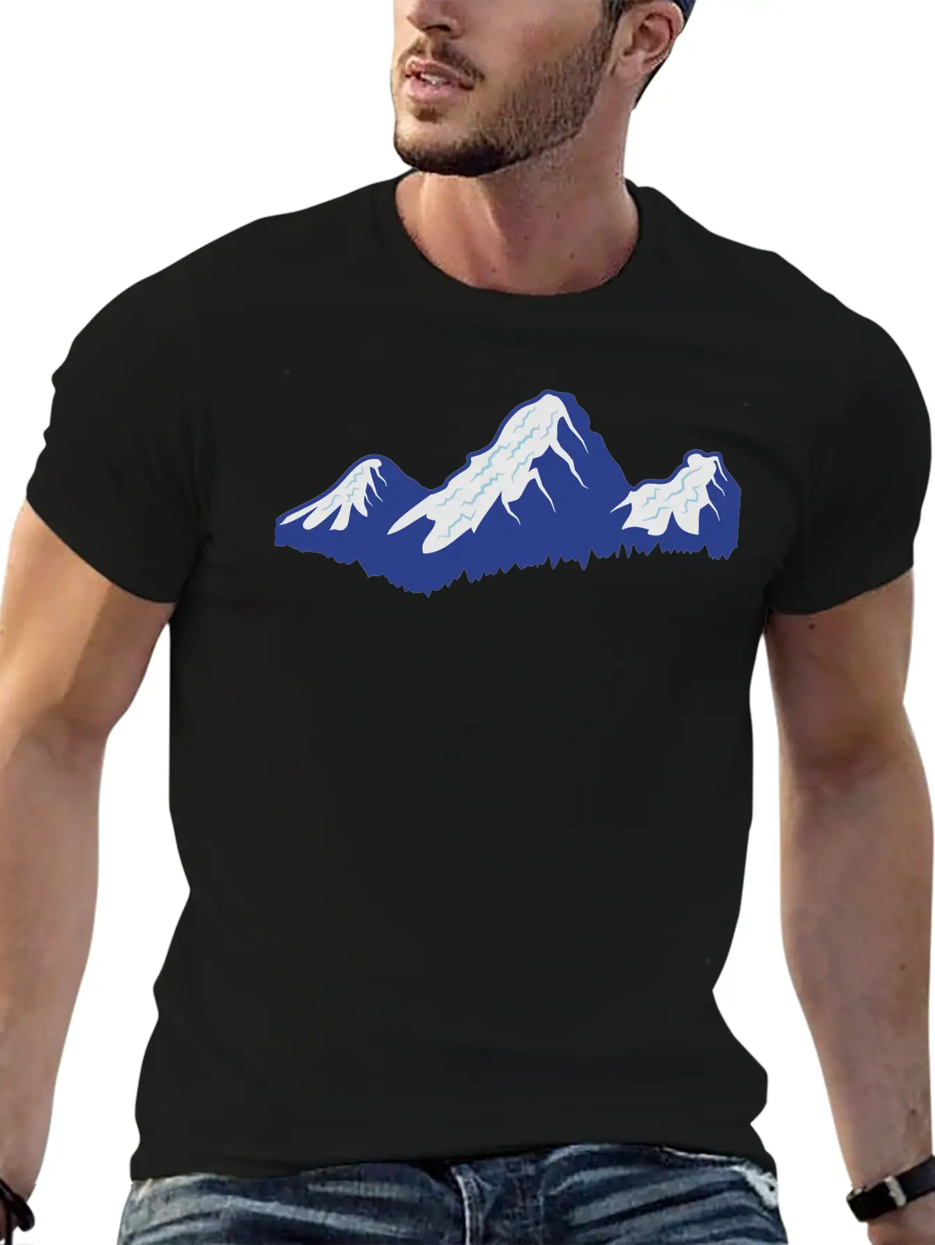 Mountains Unisex Casual T-Shirt – Clean Design For Daily Comfort