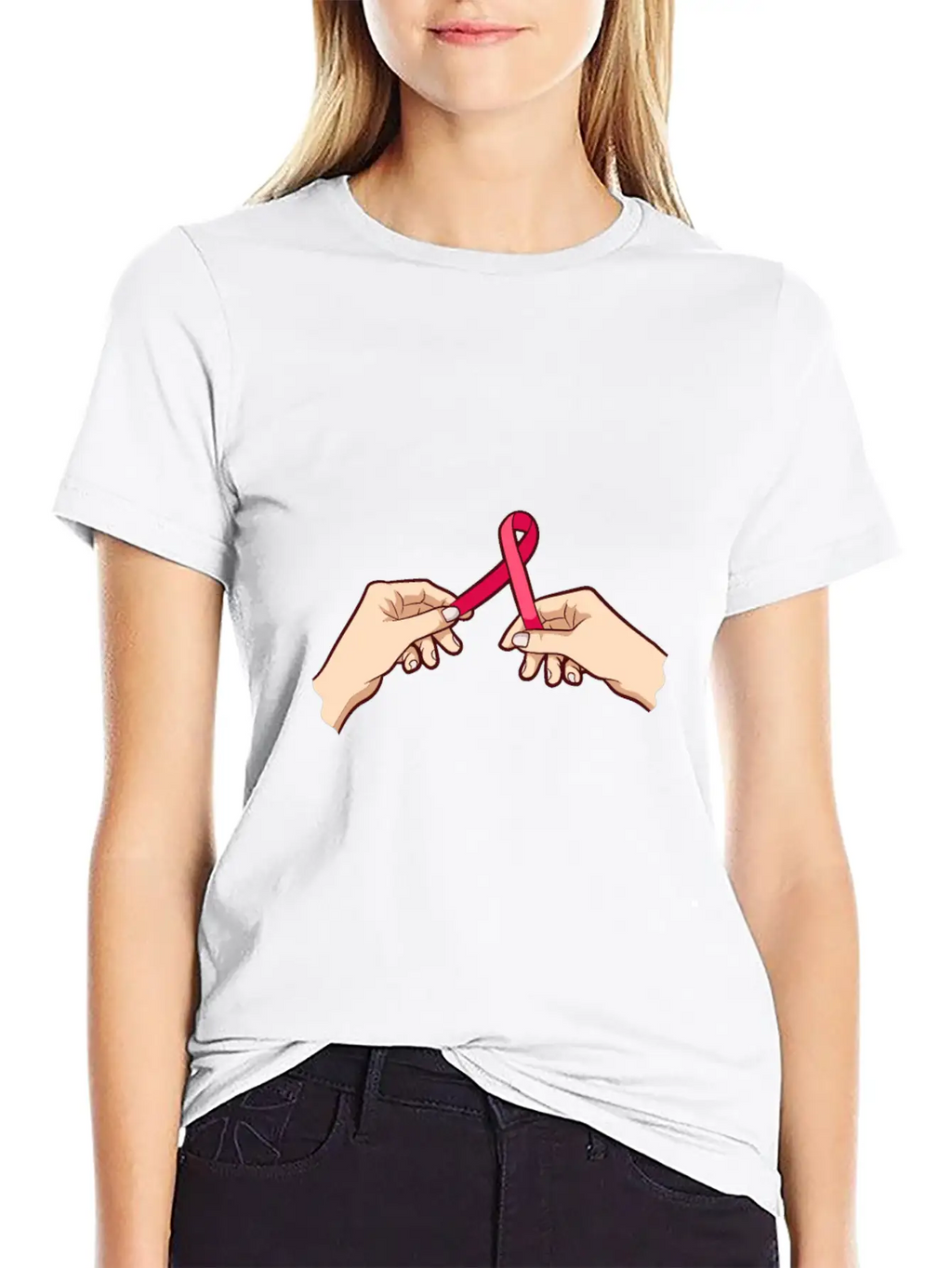Movement Awareness Ribbon Casual Graphic T-Shirt – Simple And Comfortable Daily Wear