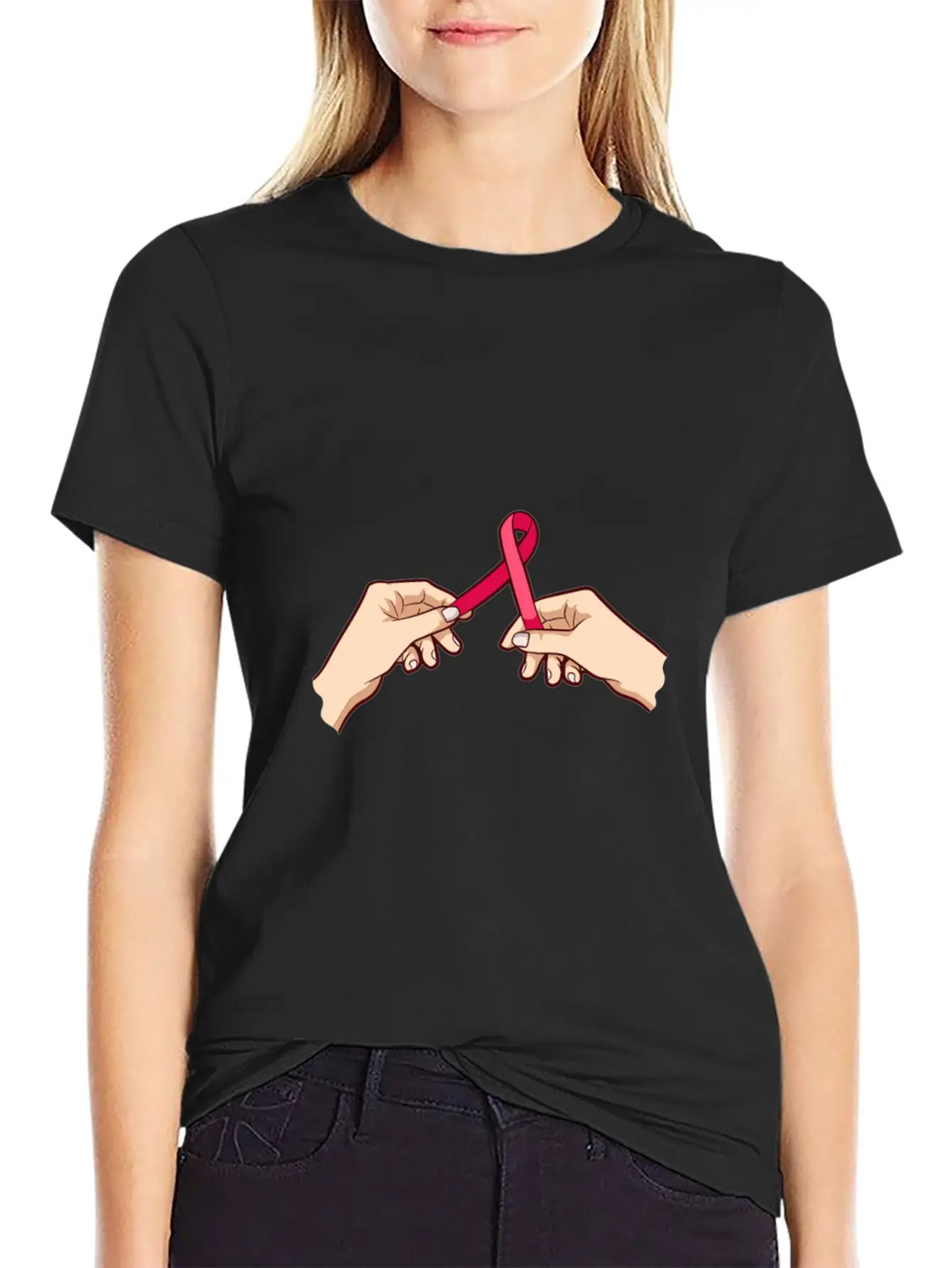 Movement Awareness Ribbon Casual Graphic T-Shirt – Simple And Comfortable Daily Wear