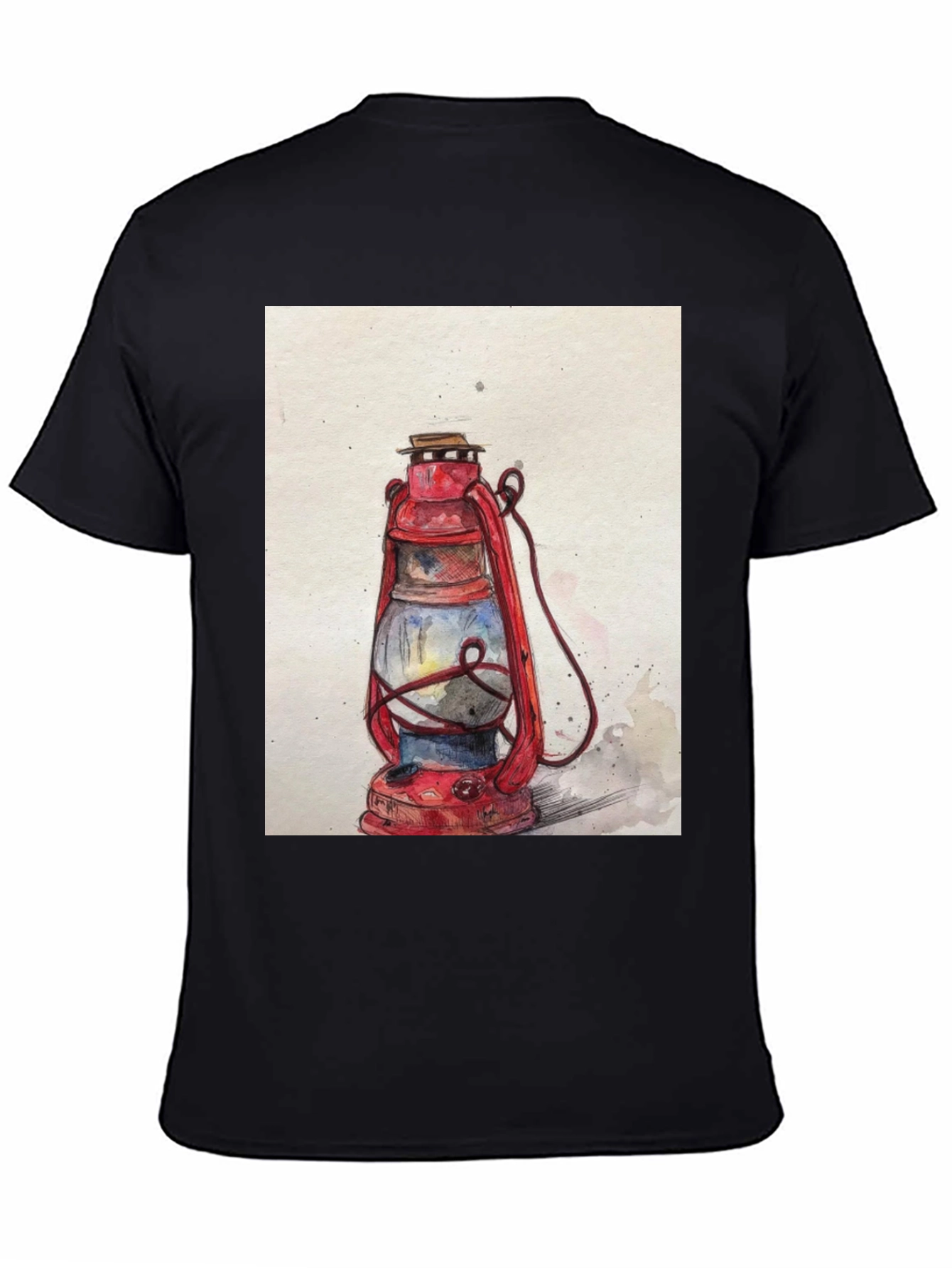 Vintage Lantern Graphic Tee - Classic Style